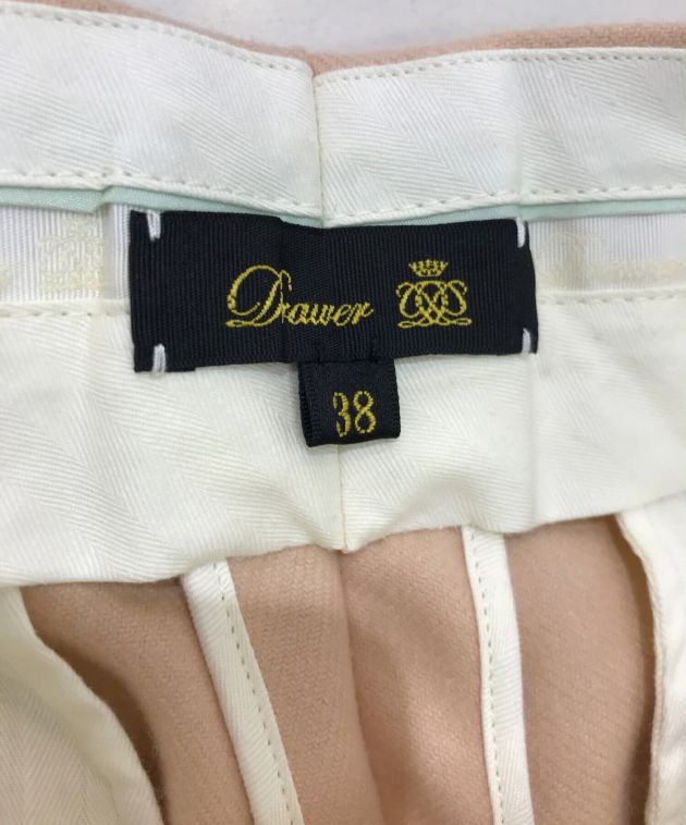 Drawer (ドゥロワー) ウールフラノタックパンツ　6514-236-1050 ベージュ サイズ:38