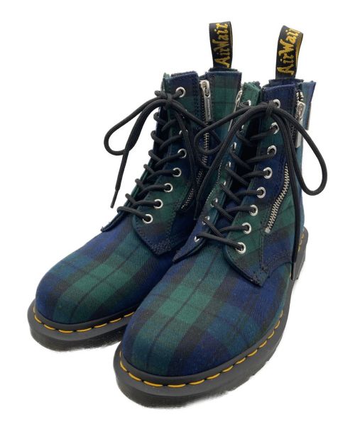 【中古・古着通販】Dr.Martens (ドクターマーチン) CORE APPLIQUE 1460 ZIP BLACK ジップアップブーツ  グリーンｘネイビー グリーン×ネイビー サイズ:UK8｜ブランド・古着通販 トレファク公式【TREFAC FASHION】スマホサイト