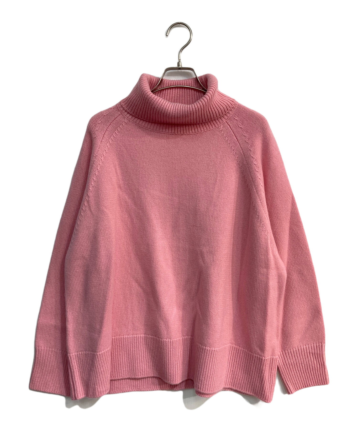 ebure (エブール) Ron Herman (ロンハーマン) Low gauge Cashmere Turtle Knit　 ローゲージカシミヤタートルニット　3810800394 ピンク サイズ:38 未使用品