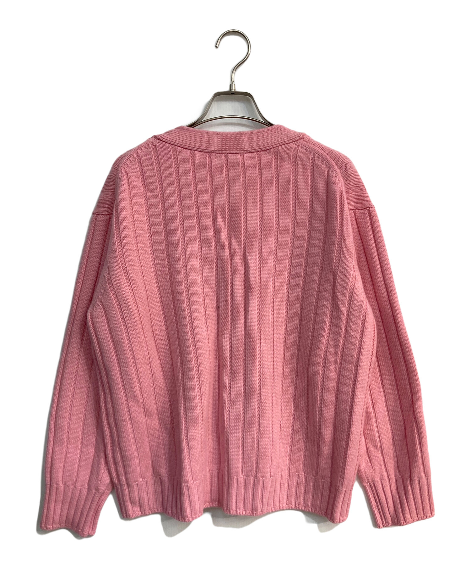 ebure (エブール) Ron Herman (ロンハーマン) Low Gauge Cashmere Cardigan　 ローゲージカシミヤカーディガン　3810800395 ピンク サイズ:38