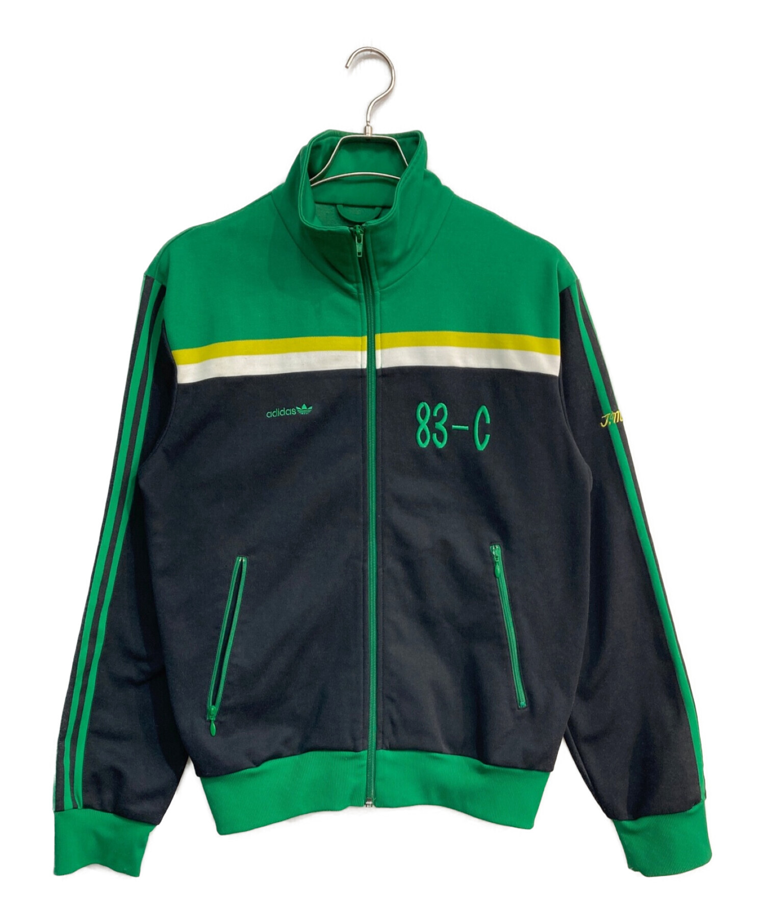 adidas (アディダス) トラックジャケット　 83-C　00s グリーン×ブラック サイズ:O