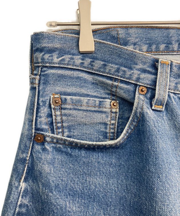 LEVI'S (リーバイス) セルビッチデニムパンツ　1501-0117　 80s USA製 ボタン裏524 黒カン 赤耳 ライトインディゴ  サイズ:30