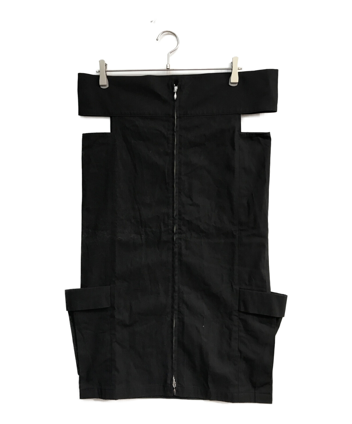 LIMI feu (リミフゥ) デザインスカート　LZ-B19-009 ブラック サイズ:S
