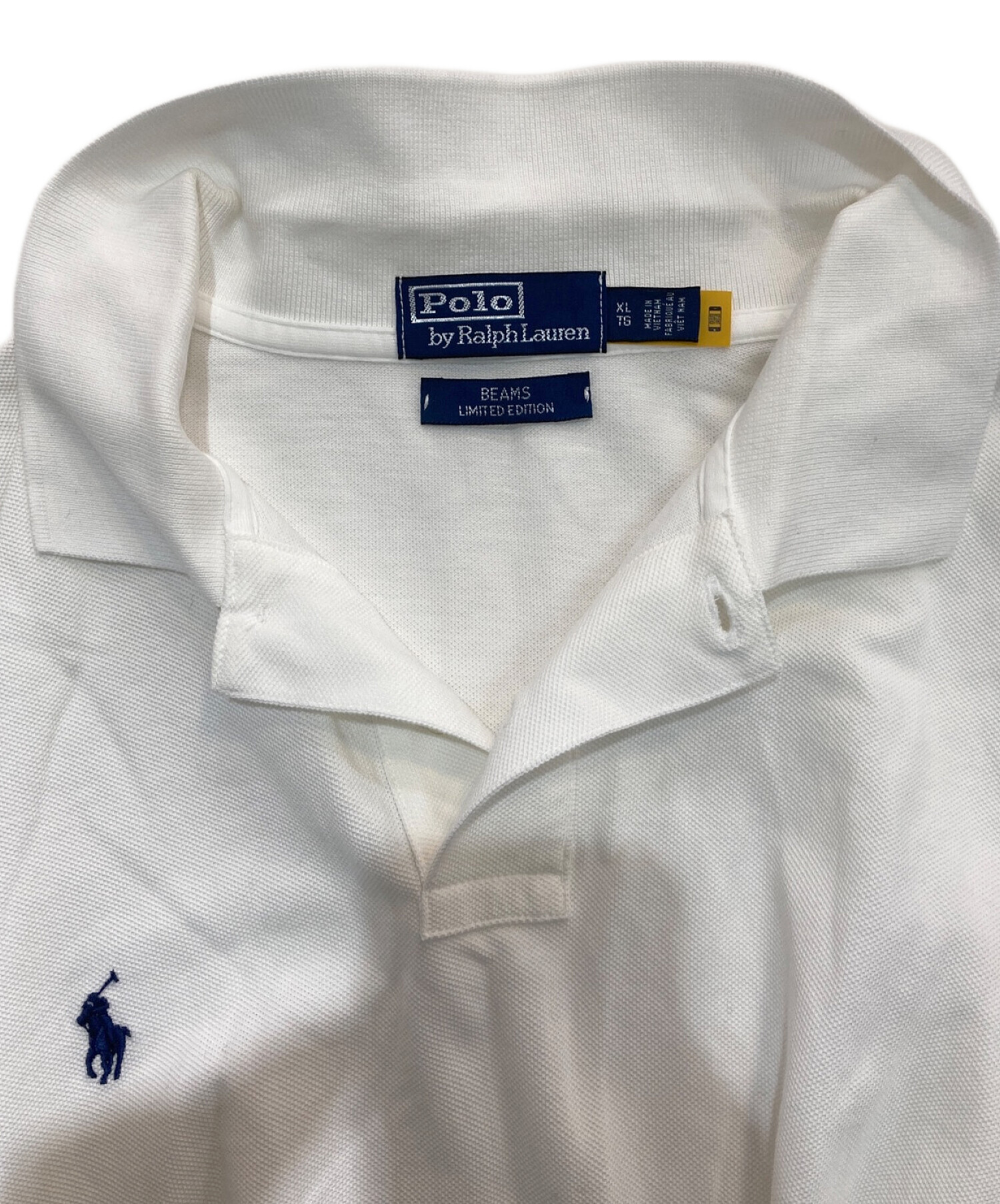 中古・古着通販】POLO RALPH LAUREN (ポロ・ラルフローレン) BEAMS (ビームス) 別注ポロシャツ ホワイト  サイズ:XL｜ブランド・古着通販 トレファク公式【TREFAC FASHION】スマホサイト