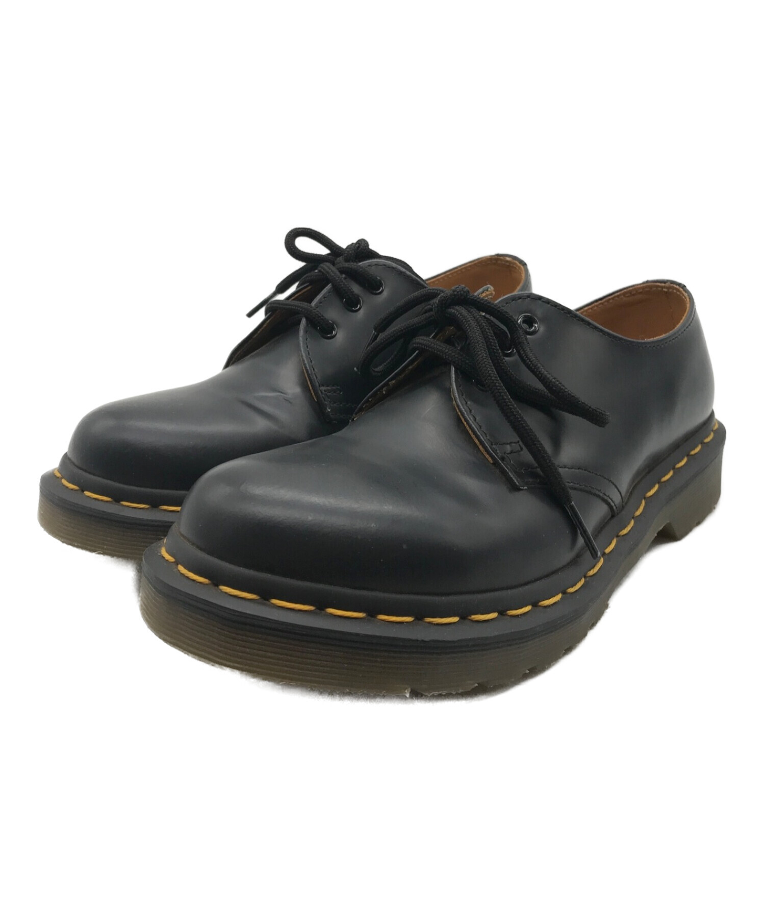 Dr.Martens◇レースアップブーツ UK4 BLK レザー 1000025107 1461 59