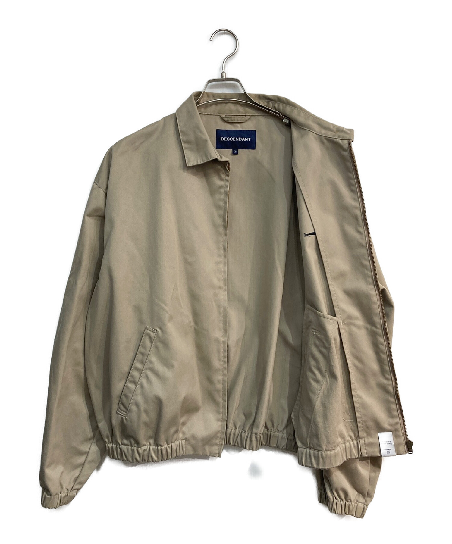 DESCENDANT (ディセンダント) TEE TWILL JACKET ベージュ サイズ:2