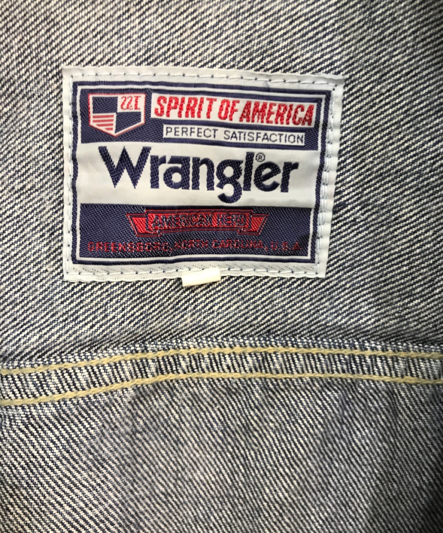 中古・古着通販】Wrangler (ラングラー) デニムジャケット SPIRIT OF 