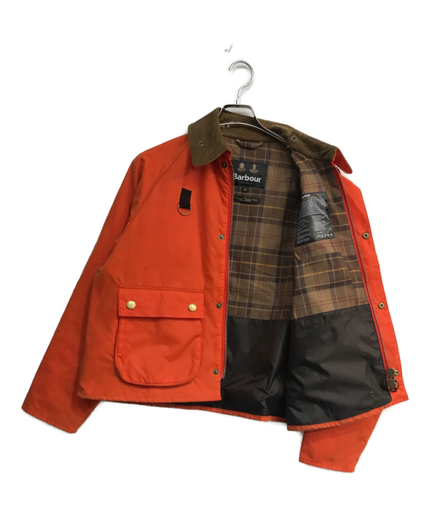 Barbour (バブアー) BLYTH オイルドジャケット　232MWX2133　 Bショップ別注 23AW オレンジ サイズ:L