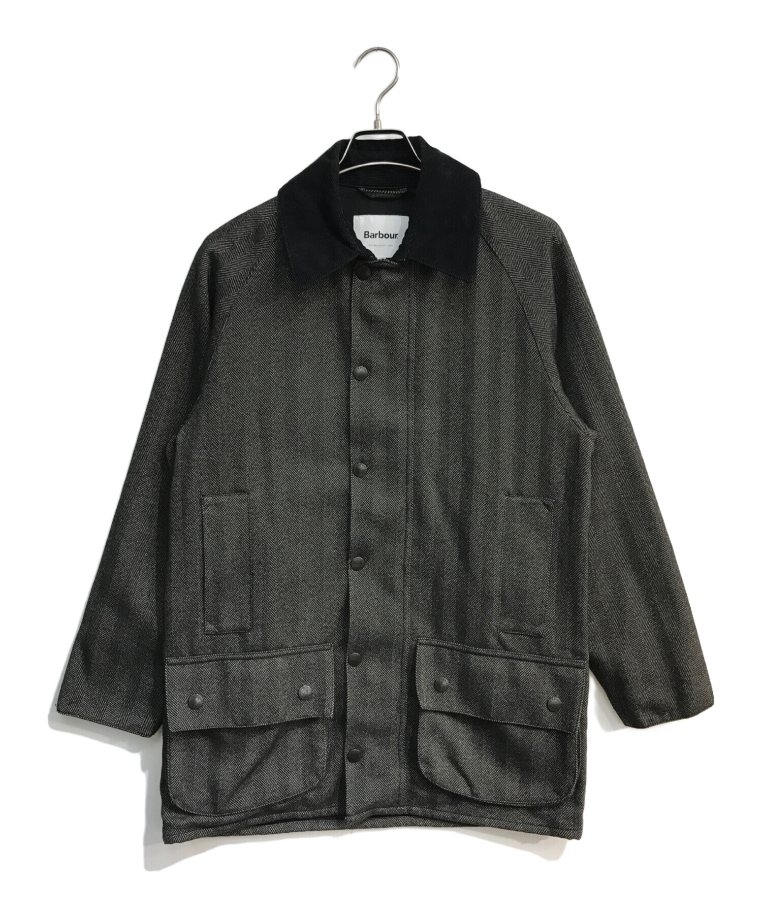 中古・古着通販】Barbour (バブアー) UNITED ARROWS (ユナイテッドアローズ) 別注BEAUFORTジャケット ヘリンボーン  1902324 グレー サイズ:36｜ブランド・古着通販 トレファク公式【TREFAC FASHION】スマホサイト