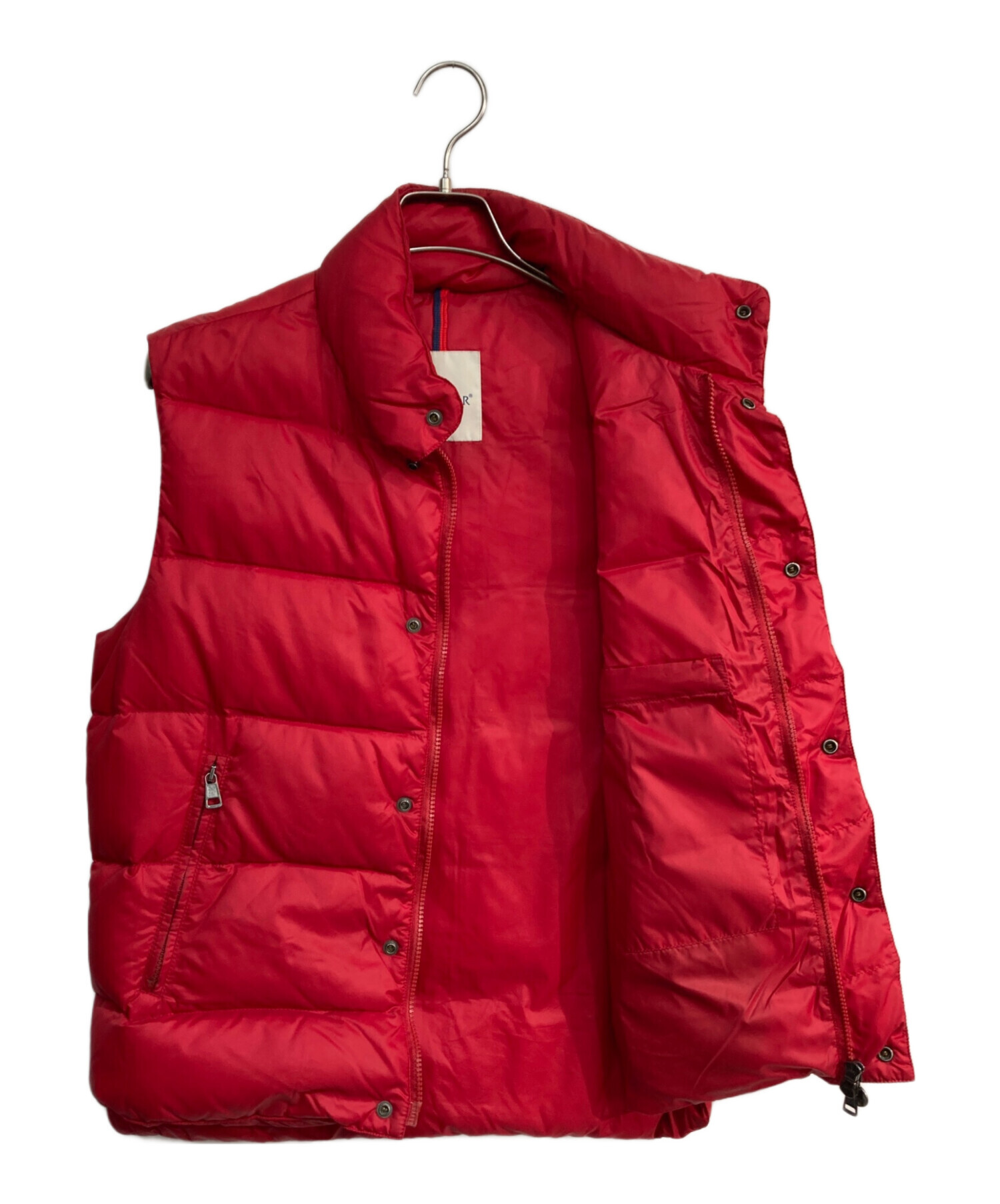 中古・古着通販】MONCLER (モンクレール) ナイロンダウンベスト 43330/50/68959 レッド サイズ:1｜ブランド・古着通販  トレファク公式【TREFAC FASHION】スマホサイト