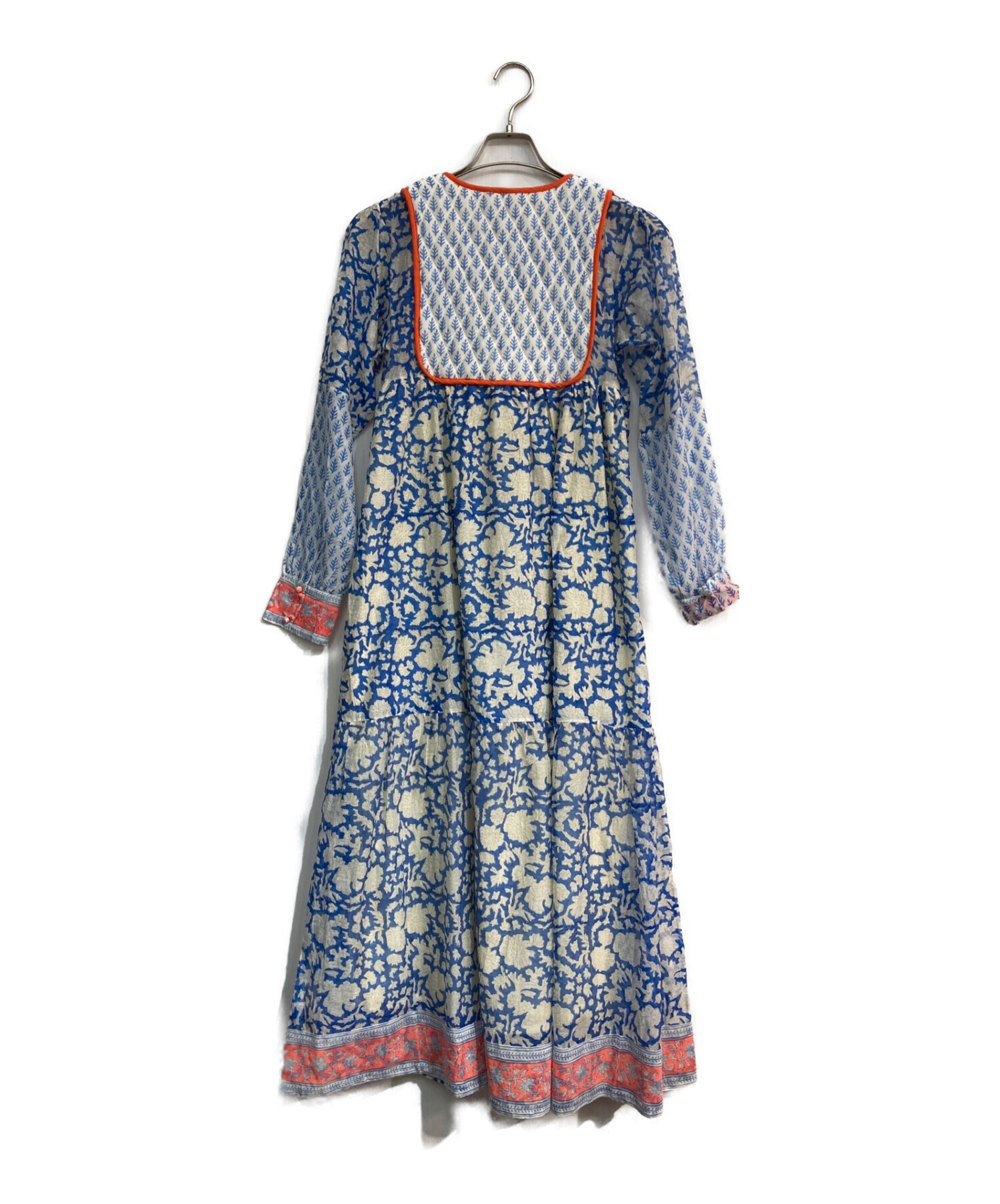 SZ Blockprints (エスゼットブロックプリント) Ron Herman (ロンハーマン) Silk Jodhpur Dress　 3210300325 ブルー サイズ:XS