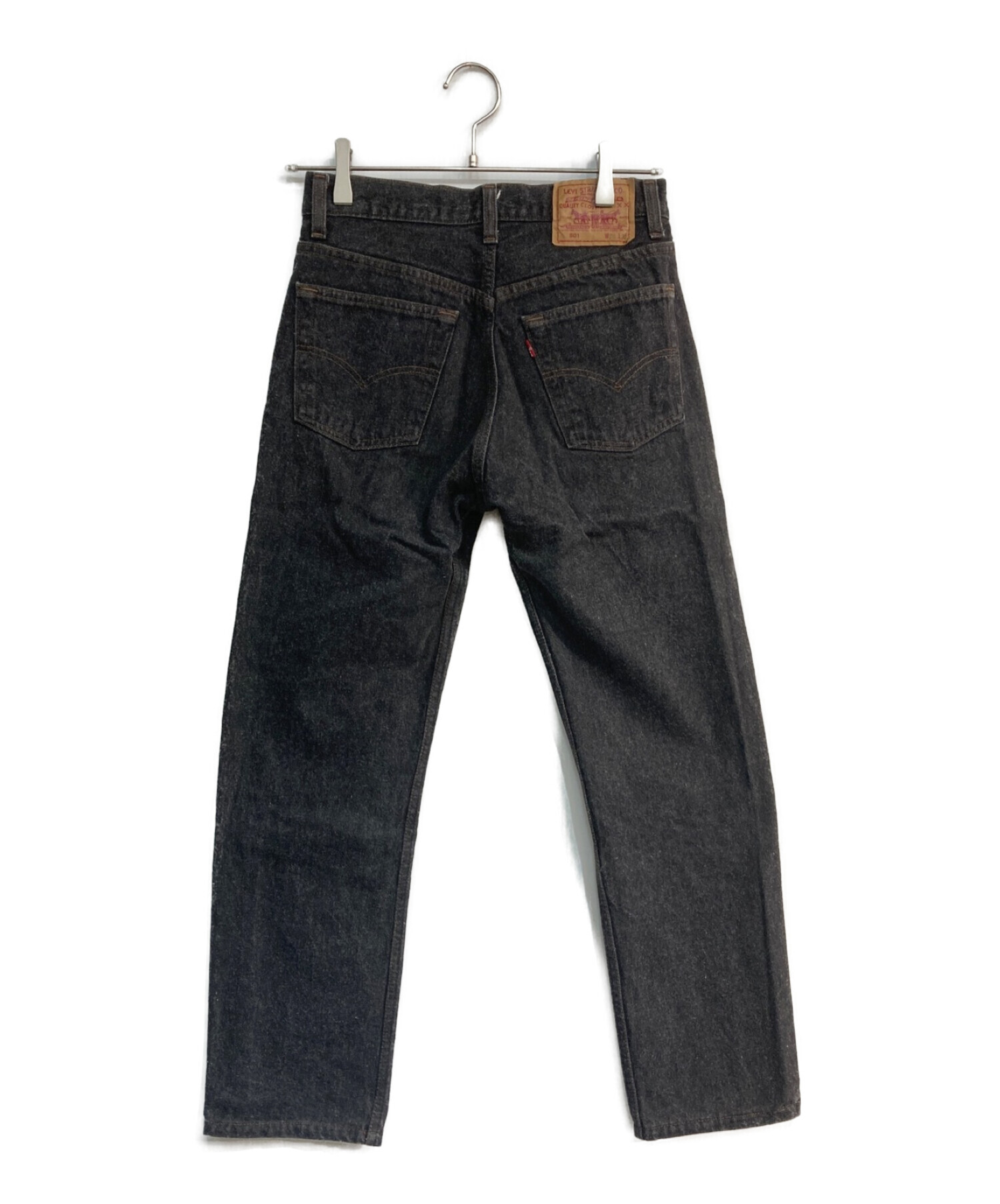 LEVI'S (リーバイス) 先染めブラックデニムパンツ　501-0658　80s　USA製 グレー サイズ:W28 L30