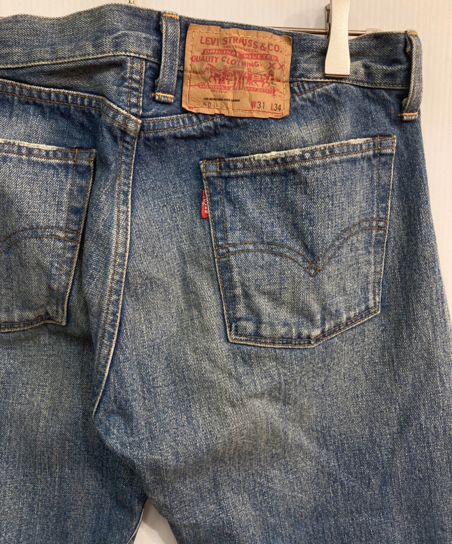 LEVI'S (リーバイス) 復刻セルビッチデニムパンツ　83501　00s ライトインディゴ サイズ:W31 L34