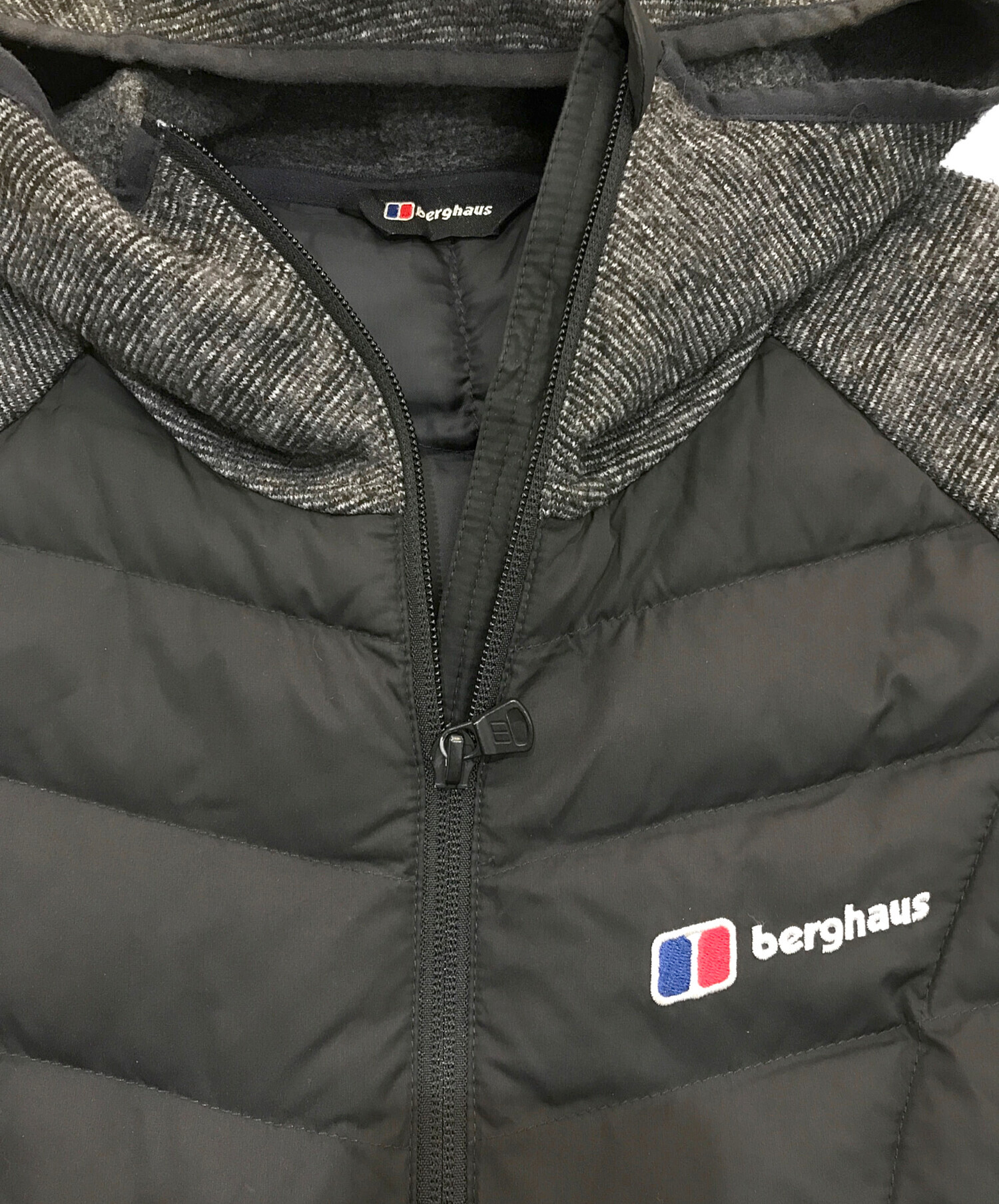 Berghaus (バーグハウス) デューンライン ハイブリッドフリースジャケット　22115 グレー×ブラック サイズ:L