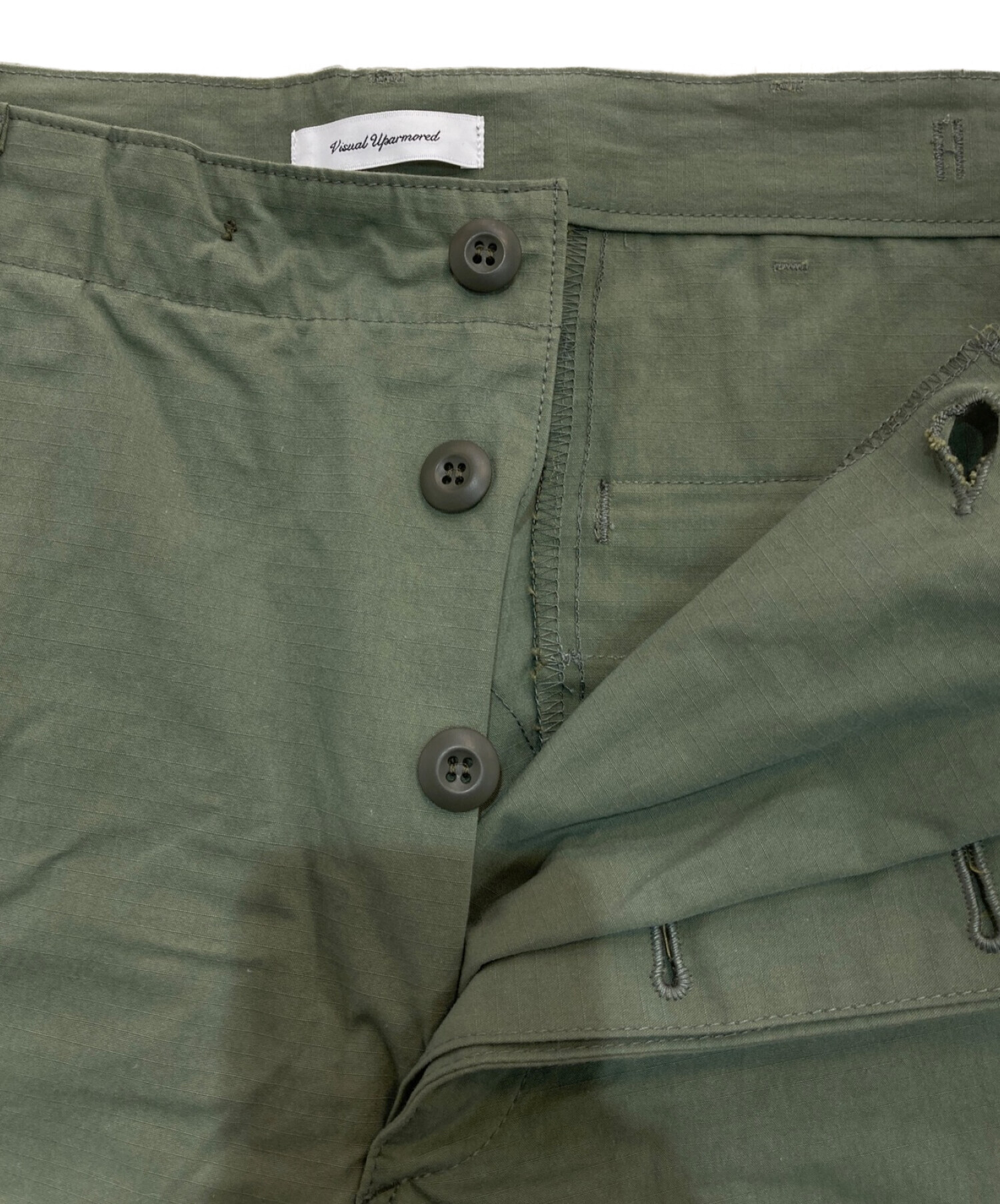 WTAPS (ダブルタップス) WMILL-TROUSER 01　22SS TROUSERS/NYCO.RIPSTOP　WVDT-PTM01　 リップストップカーゴトラウザー オリーブ サイズ:4