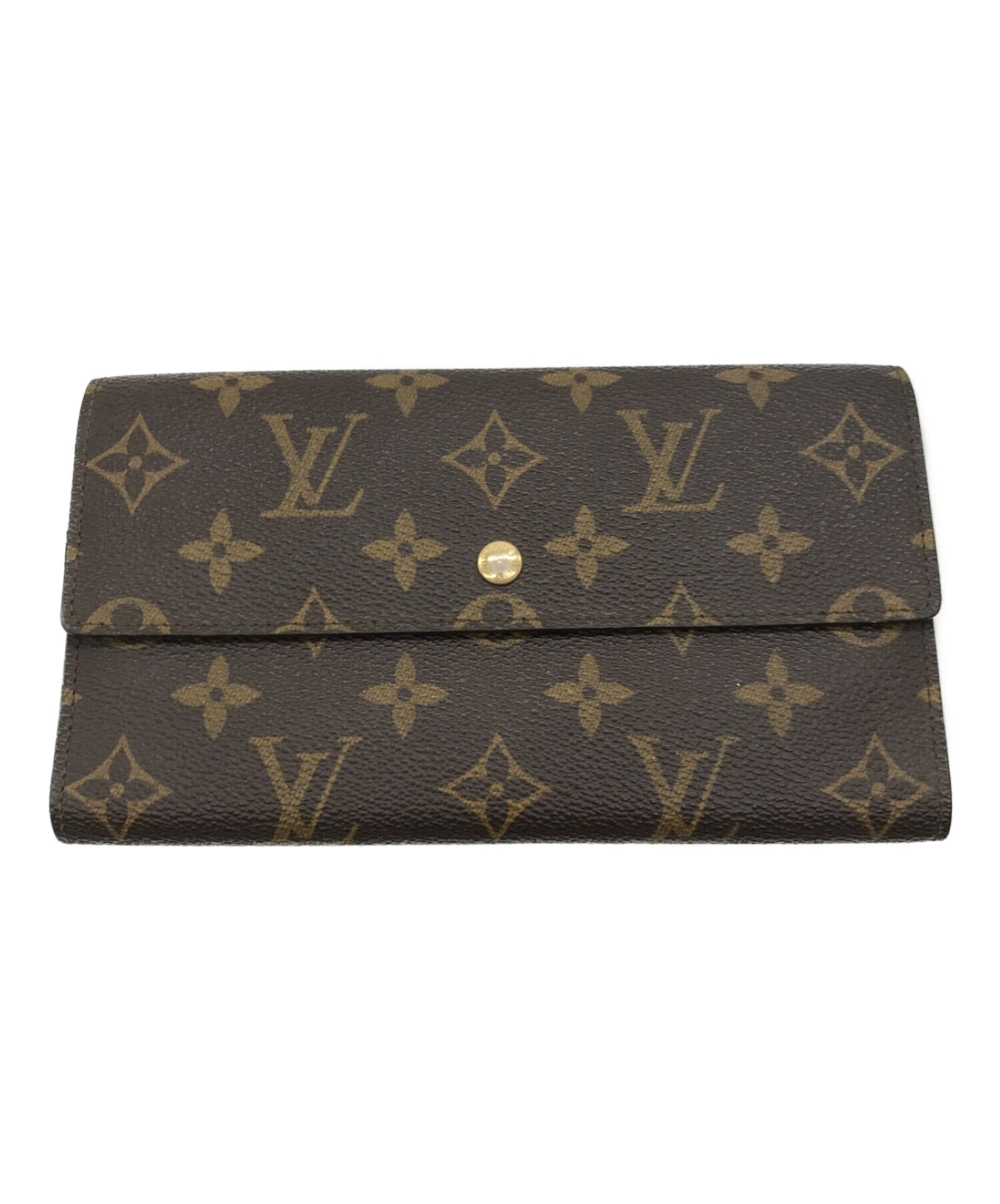 中古・古着通販】LOUIS VUITTON (ルイ ヴィトン) 3つ折り財布 長財布 ポルトトレゾール M61215 モノグラム  ブラウン｜ブランド・古着通販 トレファク公式【TREFAC FASHION】スマホサイト