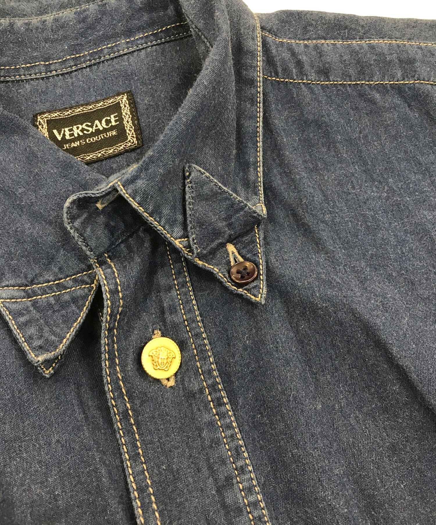 希少 VERSACE JEANS COUTURE ヴェルサーチ デニムシャツ - シャツ