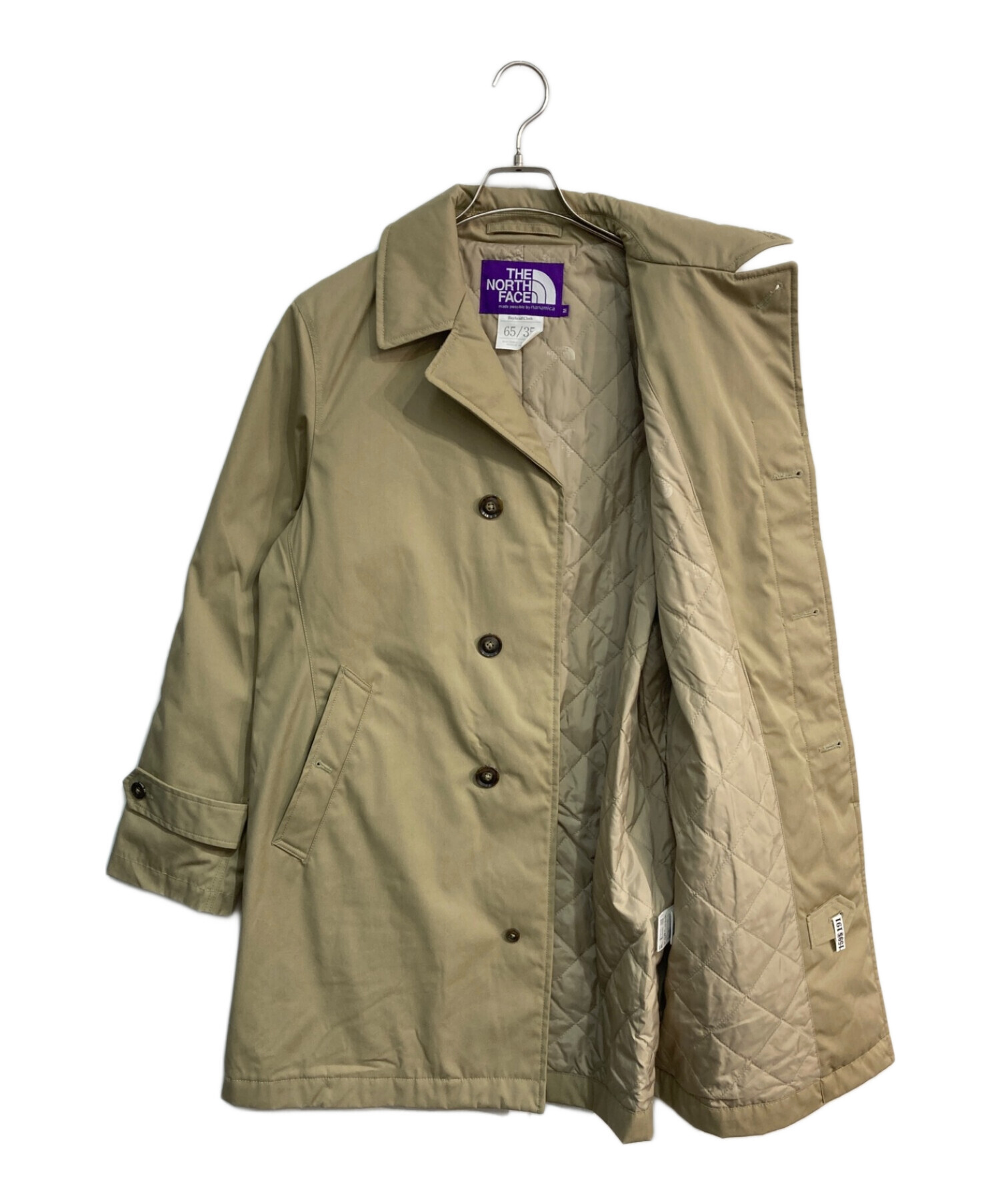 THE NORTHFACE PURPLELABEL (ザ・ノースフェイス パープルレーベル) BEAMS (ビームス) Insulation  Soutien Coller Coat　NY2951N ベージュ サイズ:M