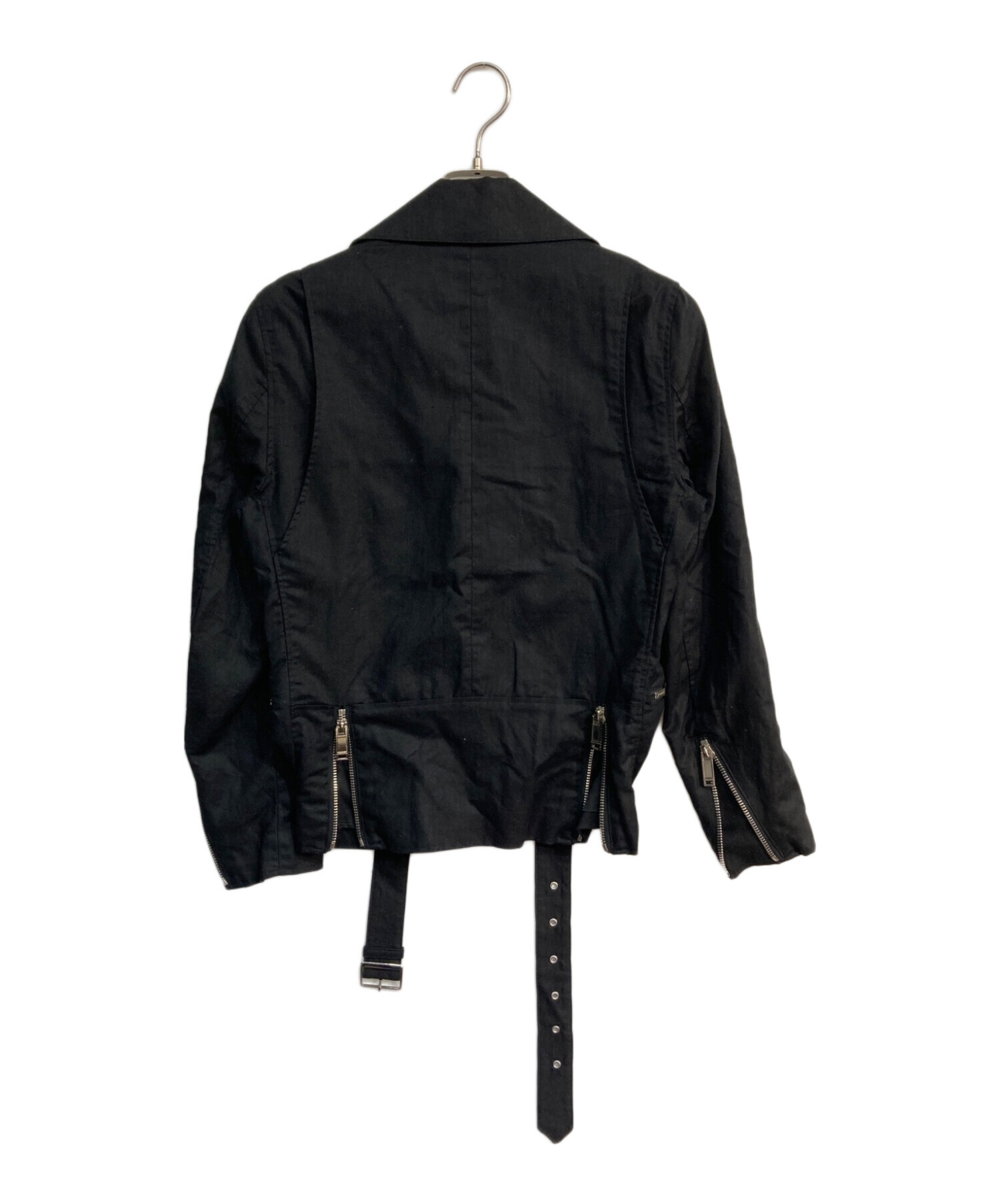 CHRISTIAN DADA (クリスチャンダダ) ライダースジャケット ブラック サイズ:44