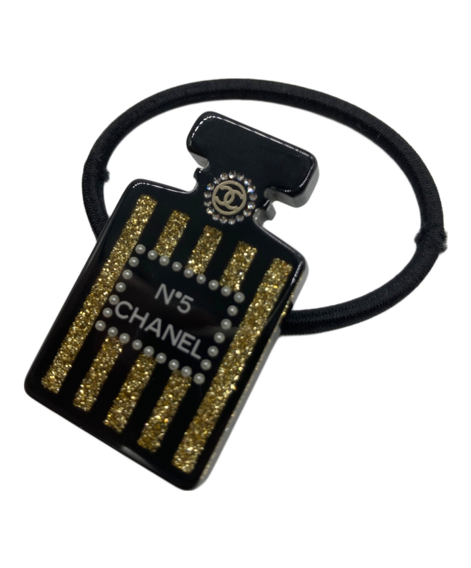 中古・古着通販】CHANEL (シャネル) ヘアゴム 香水モチーフ ブラック サイズ:-｜ブランド・古着通販 トレファク公式【TREFAC  FASHION】スマホサイト