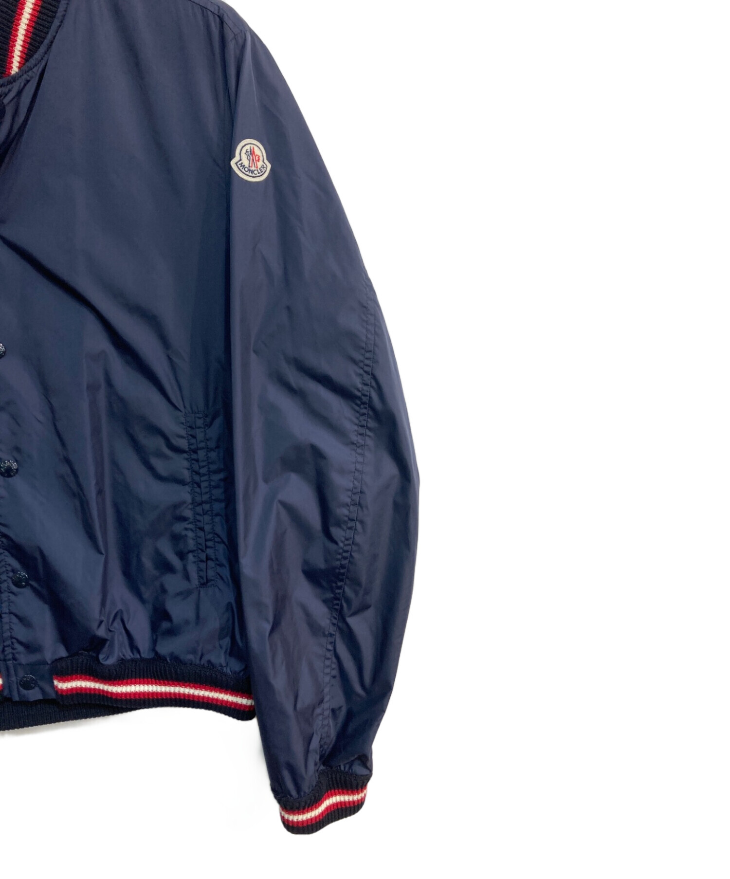 MONCLER (モンクレール) DUBOST スナップナイロンブルゾン　C10914010005 68352 ネイビー サイズ:3