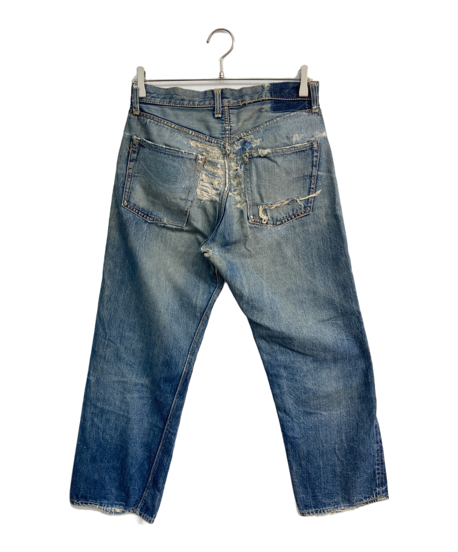 中古・古着通販】LEVI'S (リーバイス) ヴィンテージデニムパンツ 60s 501XX ボタン裏E オフセットベルトループ Vステッチ 足長R  インディゴ サイズ:-｜ブランド・古着通販 トレファク公式【TREFAC FASHION】スマホサイト