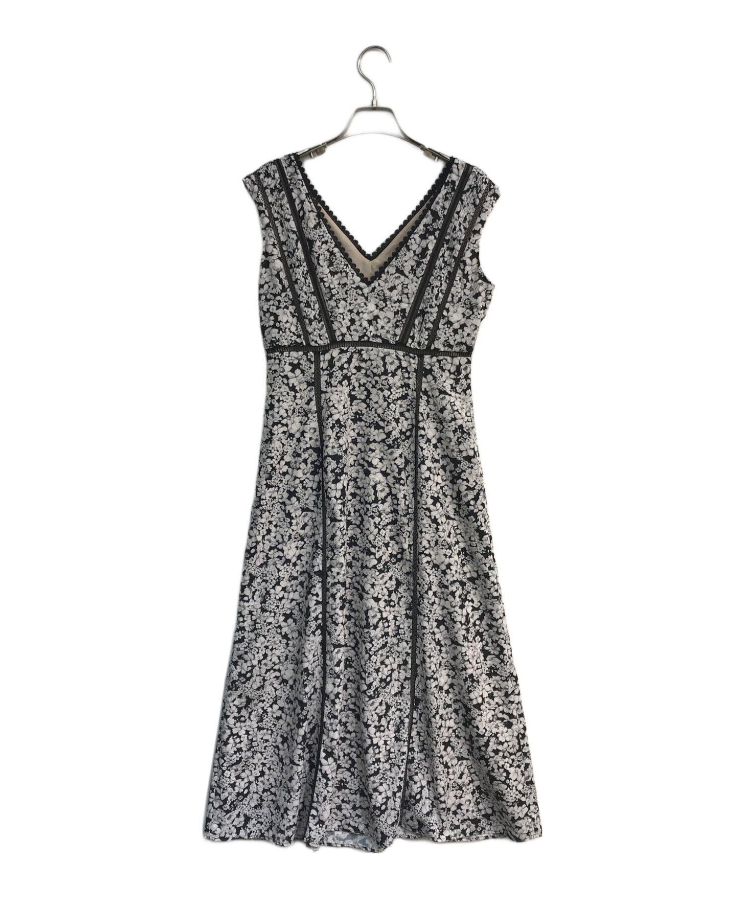 Her lip to (ハーリップトゥ) Lace Trimmed Floral Dress　1222305063 ホワイト×ブラック サイズ:M