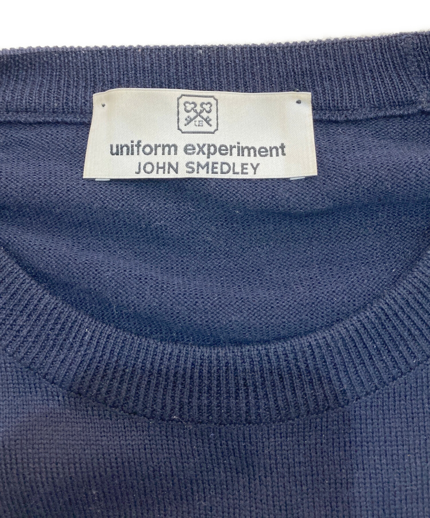 中古・古着通販】JOHN SMEDLEY (ジョンスメドレー) uniform experiment (ユニフォームエクスペリメント) クルーネックニット  ネイビー サイズ:S｜ブランド・古着通販 トレファク公式【TREFAC FASHION】スマホサイト