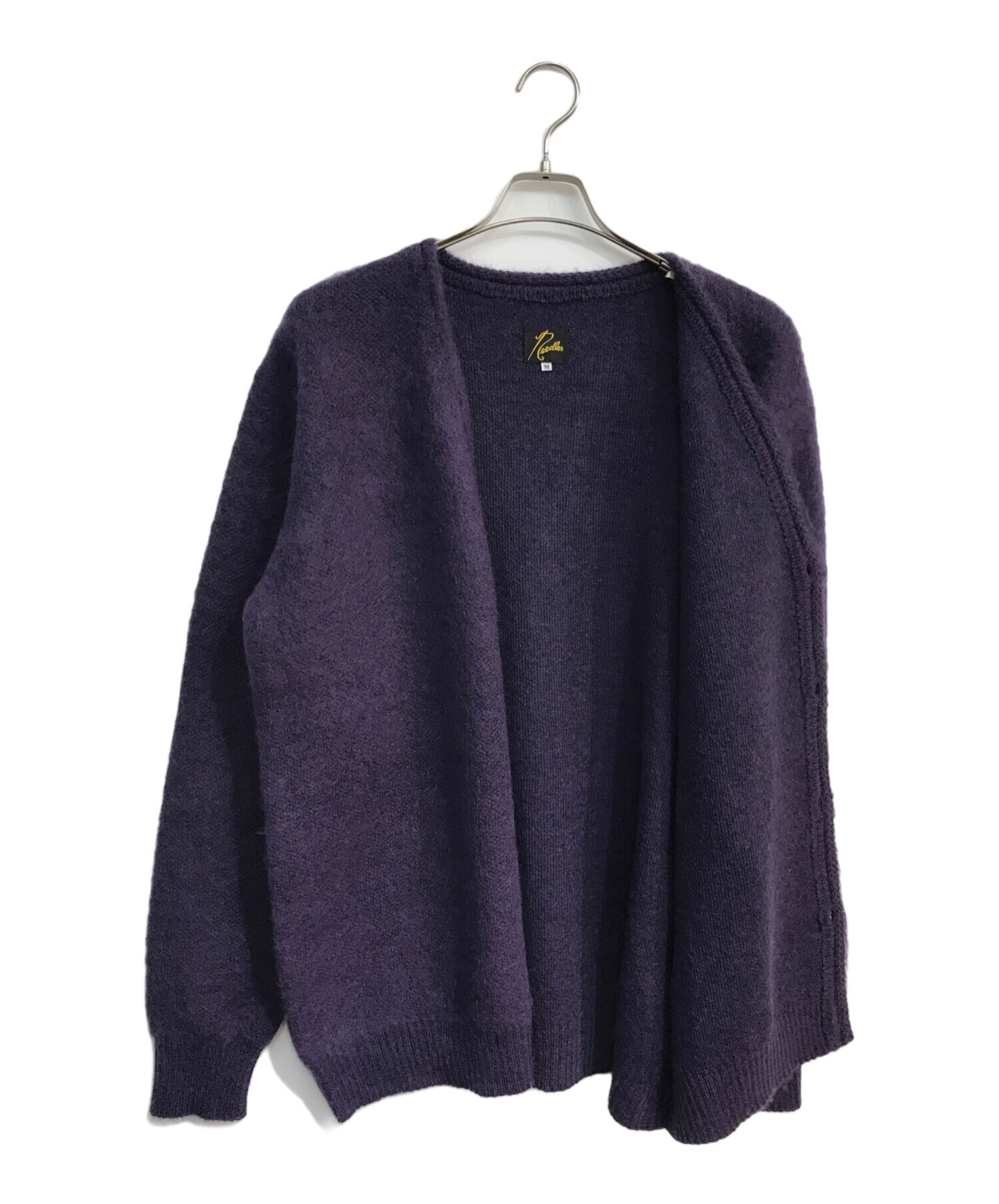 Needles (ニードルズ) Mohair Cardigan　モヘアカーディガン　22AW 　LQ276 パープル サイズ:M