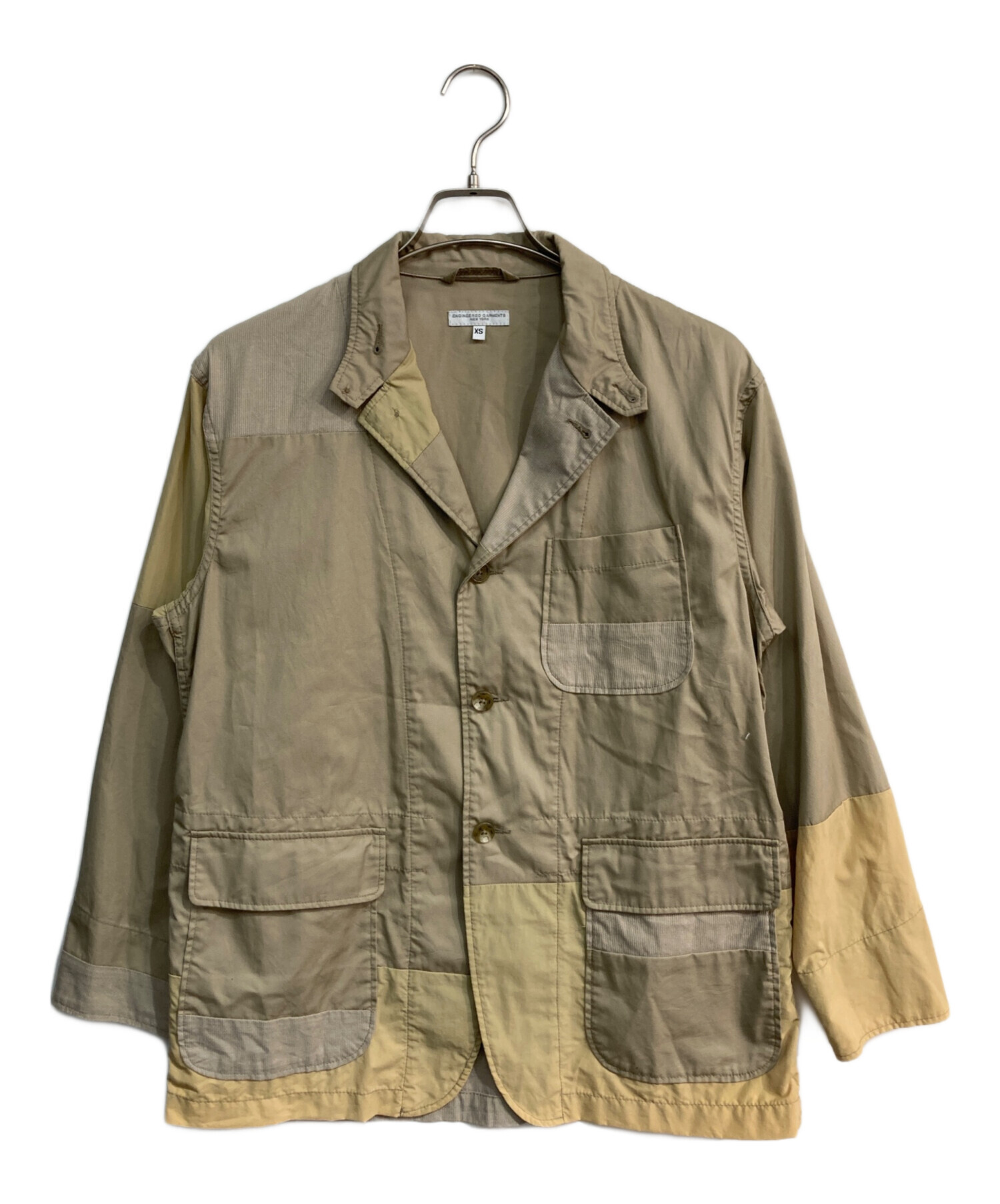 Engineered Garments (エンジニアド ガーメンツ) パッチワークロイタージャケット ベージュ サイズ:XS