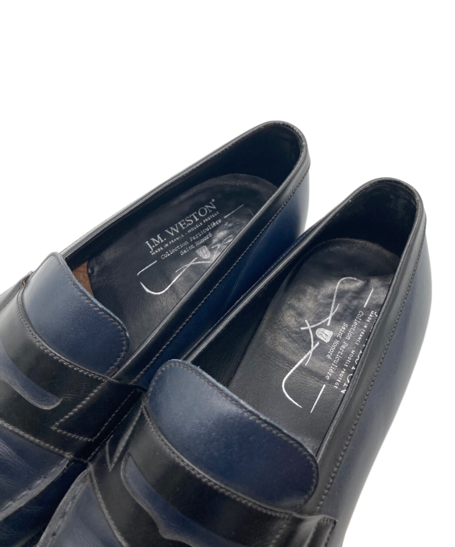 中古・古着通販】J.M.WESTON (ジェイエムウエストン) SIGNATURE LOAFER 41-CSA-180-10 ネイビー  サイズ:6E｜ブランド・古着通販 トレファク公式【TREFAC FASHION】スマホサイト