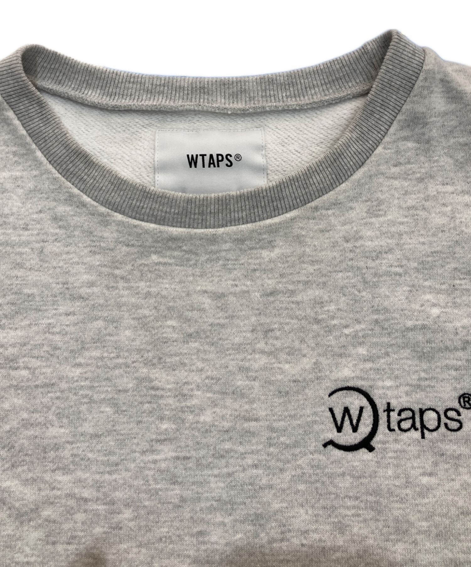 中古・古着通販】WTAPS (ダブルタップス) AXE. DESIGN CREW NECK 192ATDT-CSM14 グレー  サイズ:3｜ブランド・古着通販 トレファク公式【TREFAC FASHION】スマホサイト