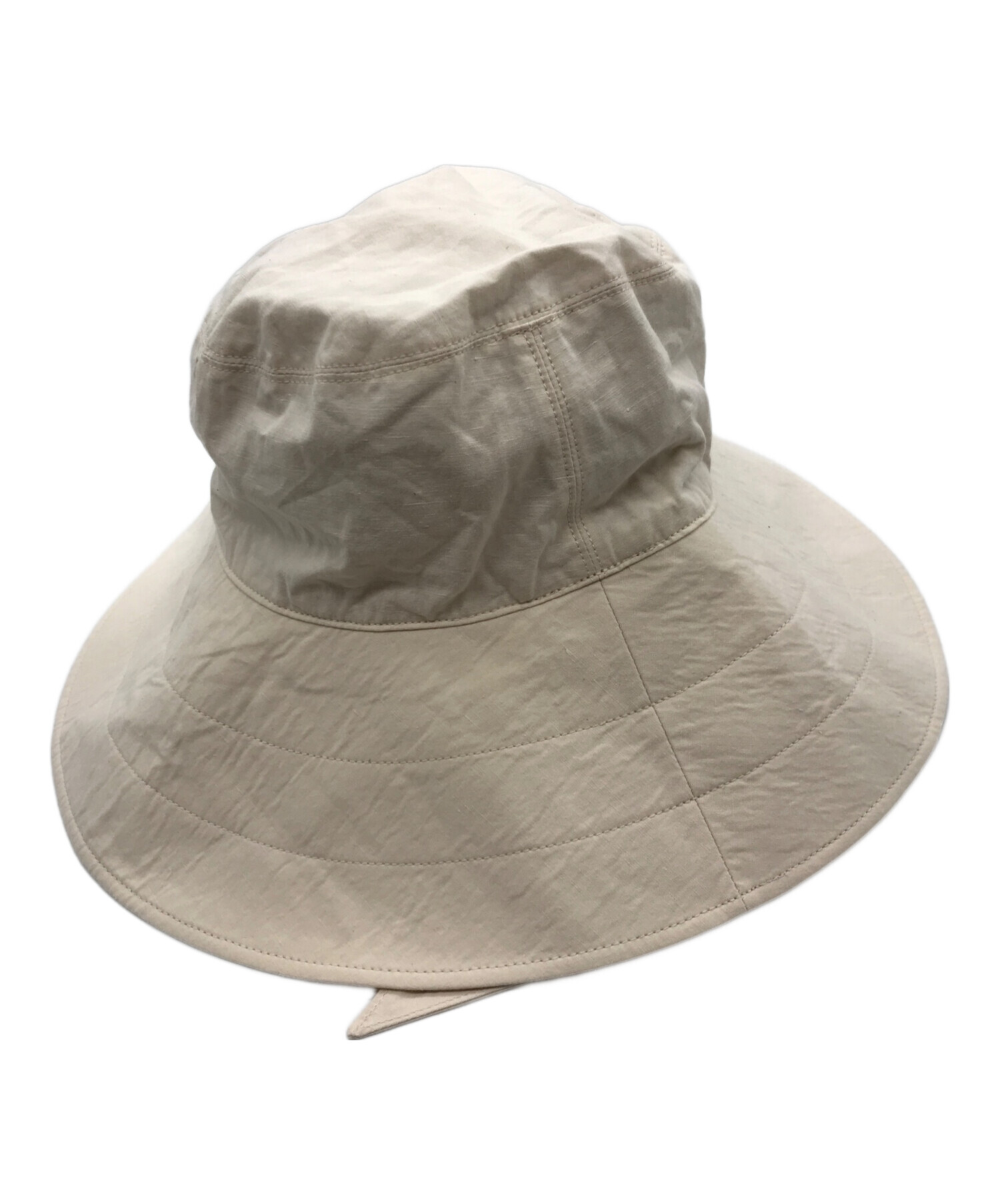 中古・古着通販】KIJIMA TAKAYUKI (キジマタカユキ) Cotton linen slab bucket hat W-221023  アイボリー サイズ:L｜ブランド・古着通販 トレファク公式【TREFAC FASHION】スマホサイト