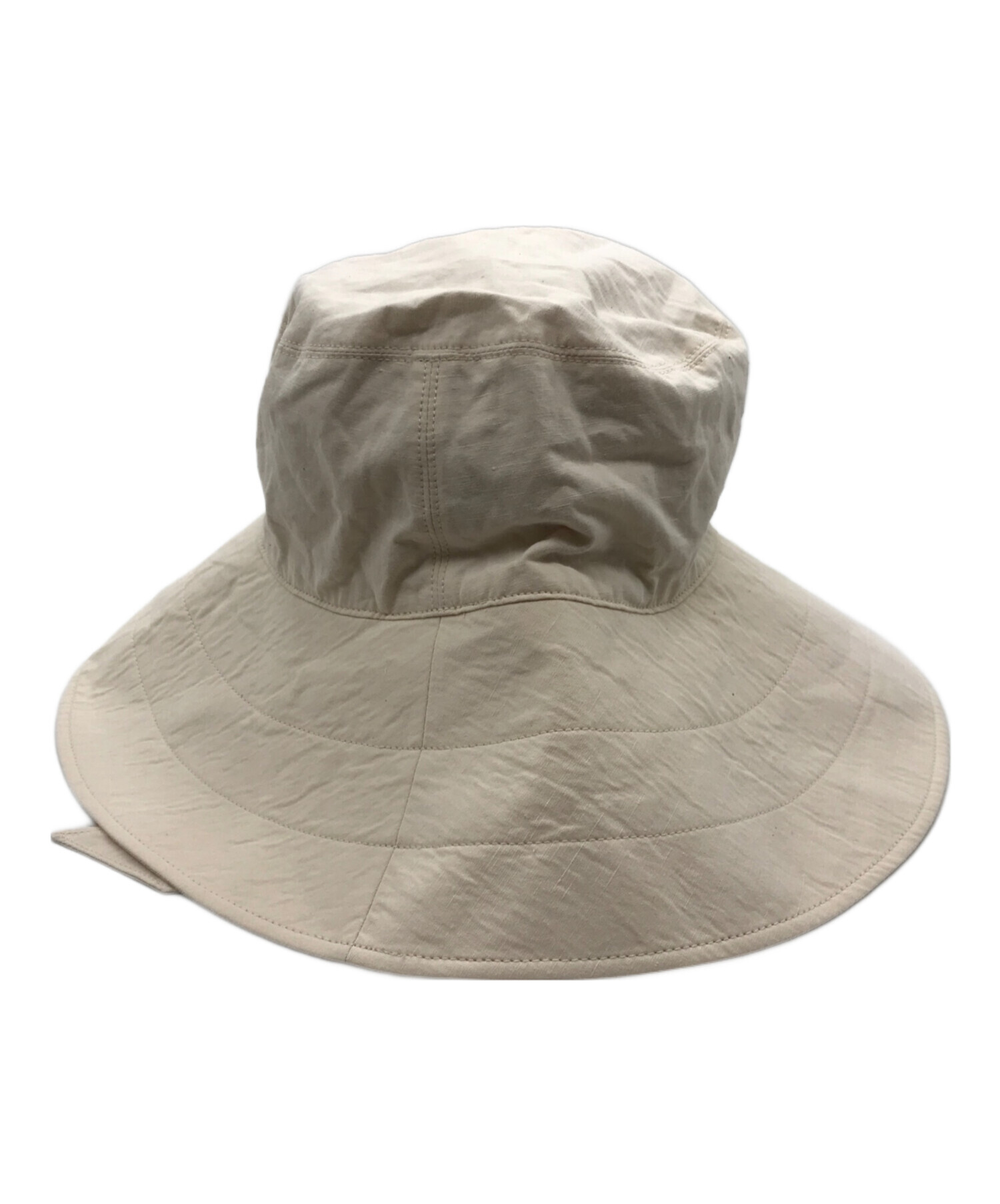 中古・古着通販】KIJIMA TAKAYUKI (キジマタカユキ) Cotton linen slab bucket hat W-221023  アイボリー サイズ:L｜ブランド・古着通販 トレファク公式【TREFAC FASHION】スマホサイト