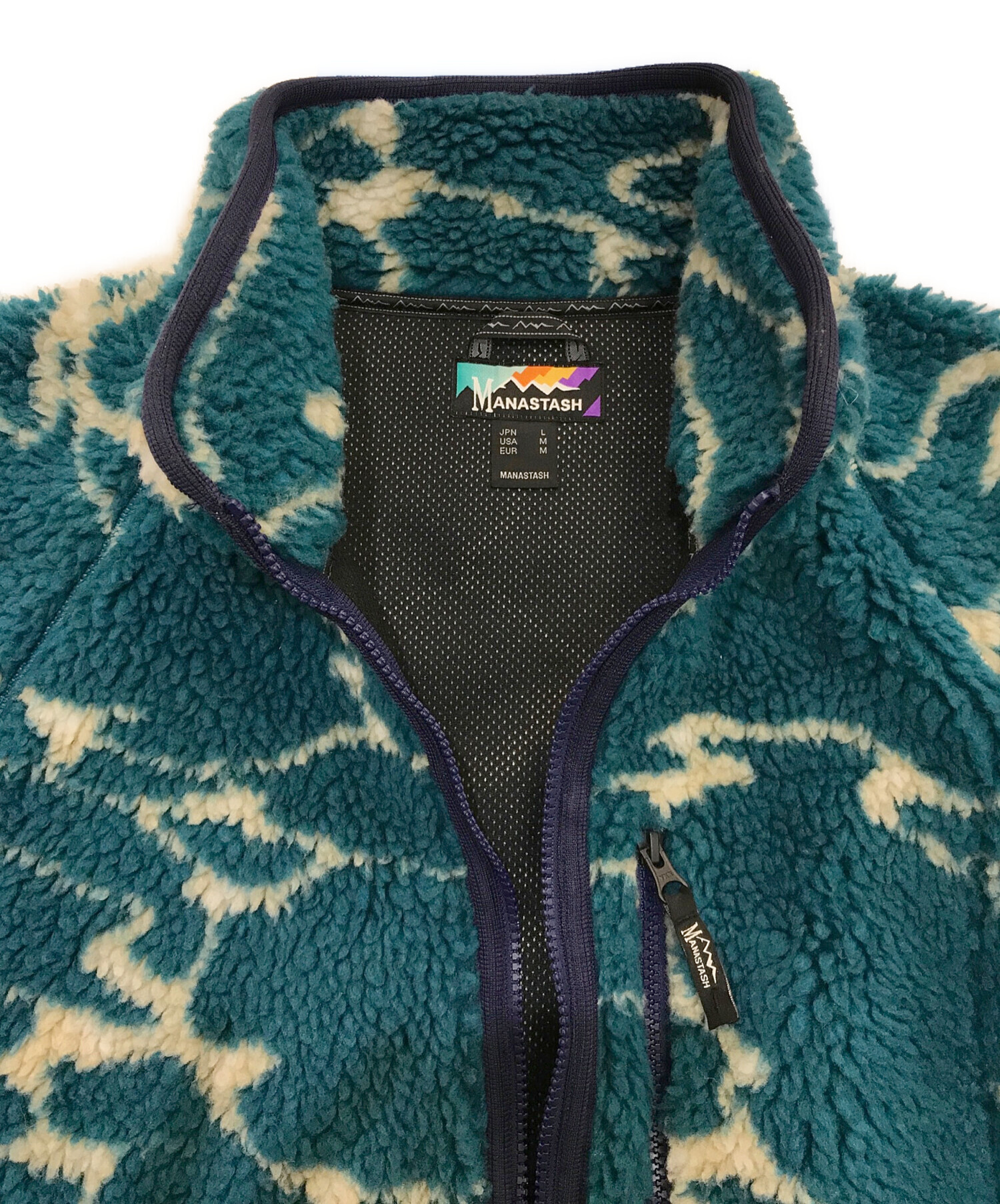 中古・古着通販】Manastash (マナスタッシュ) LITHIUM FLEECE 792-3252015 ブルー サイズ:L｜ブランド・古着通販  トレファク公式【TREFAC FASHION】スマホサイト