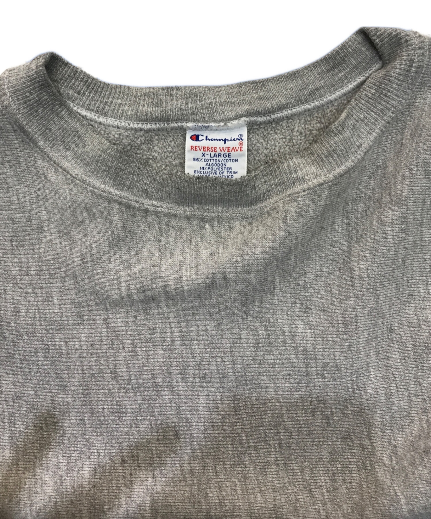 中古・古着通販】Champion REVERSE WEAVE (チャンピオンリバースウィーブ) クルーネックスウェット 90's メキシコ製 グレー  サイズ:XL｜ブランド・古着通販 トレファク公式【TREFAC FASHION】スマホサイト