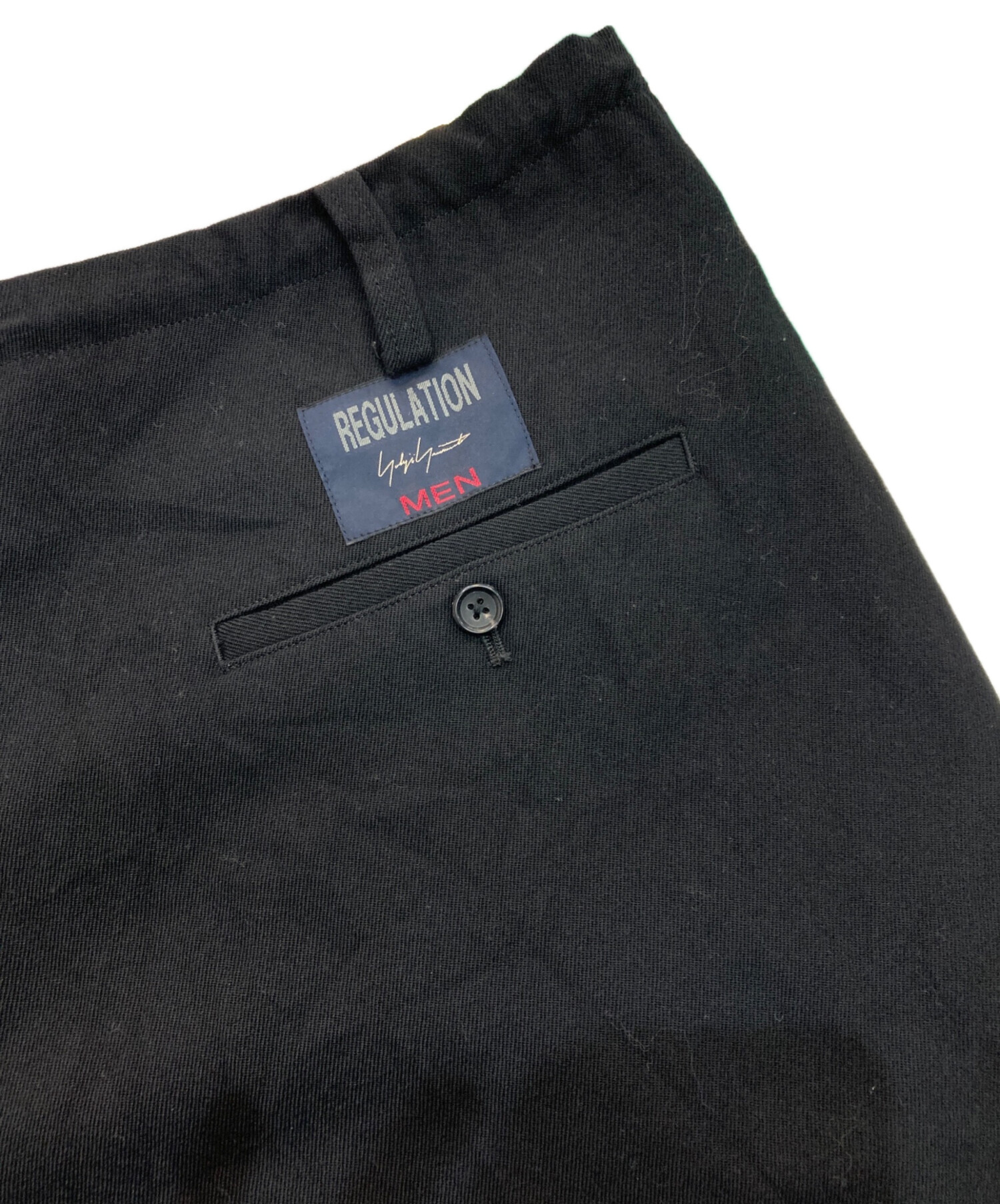 中古・古着通販】Yohji Yamamoto pour homme (ヨウジヤマモト プールオム) REGULATION/GABARDINE  STRING PANTS HE-P02-141 ブラック サイズ:3｜ブランド・古着通販 トレファク公式【TREFAC FASHION】スマホサイト