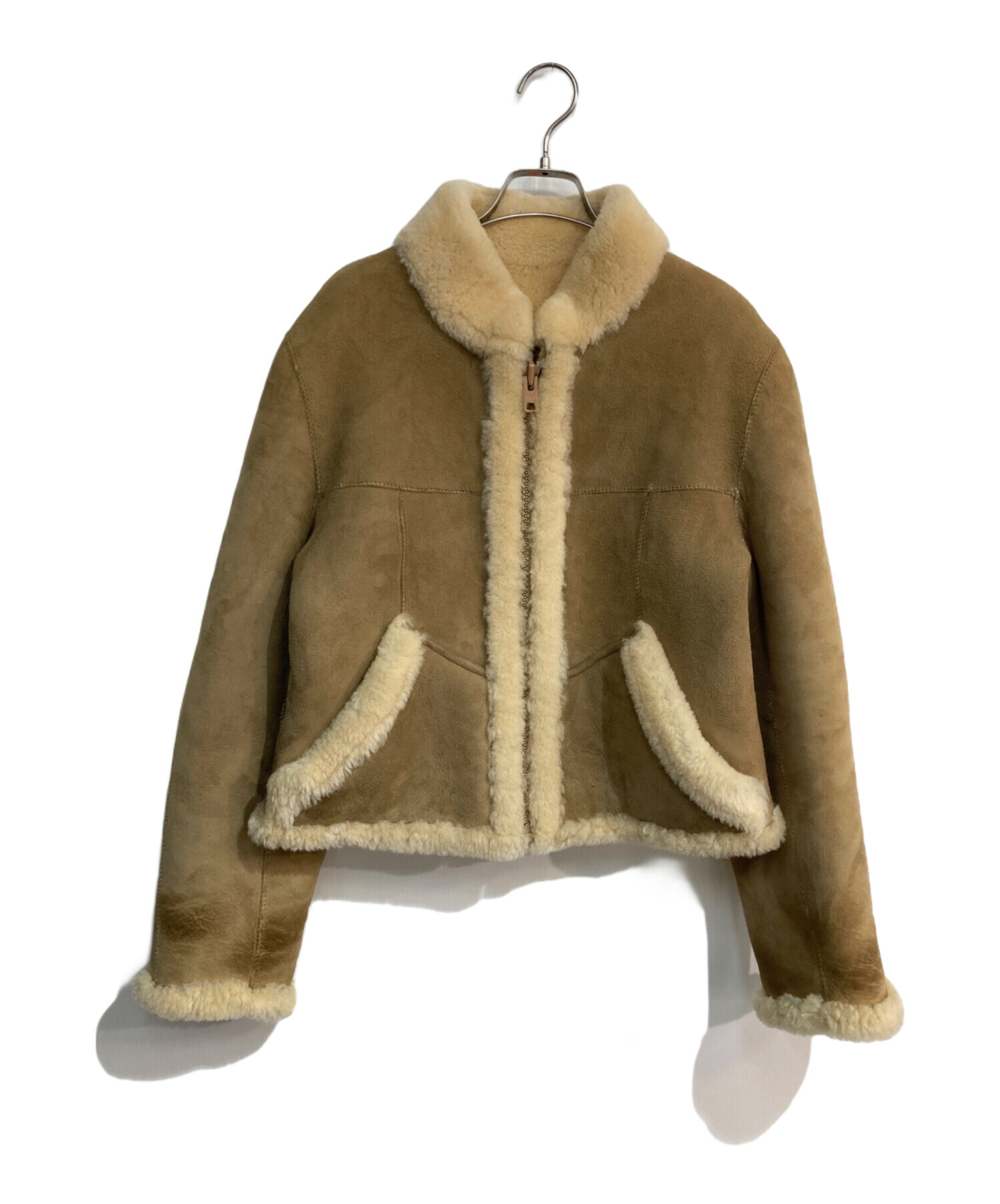 中古・古着通販】CANTERBURY SHEEPSKIN COLLECTION (カンタベリーシープスキンコレクション) リバーシブルムートンジャケット  ベージュ サイズ:14｜ブランド・古着通販 トレファク公式【TREFAC FASHION】スマホサイト