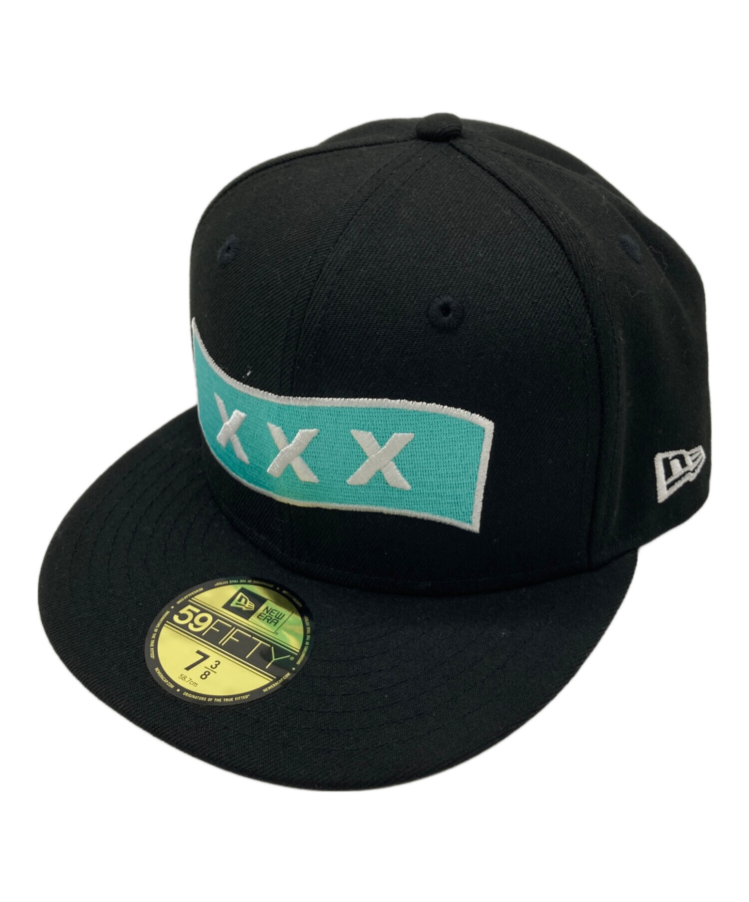 中古・古着通販】New Era (ニューエラ) GOD SELECTION XXX (ゴッドセレクショントリプルエックス) コラボキャップ ブラック  サイズ:７3/8｜ブランド・古着通販 トレファク公式【TREFAC FASHION】スマホサイト