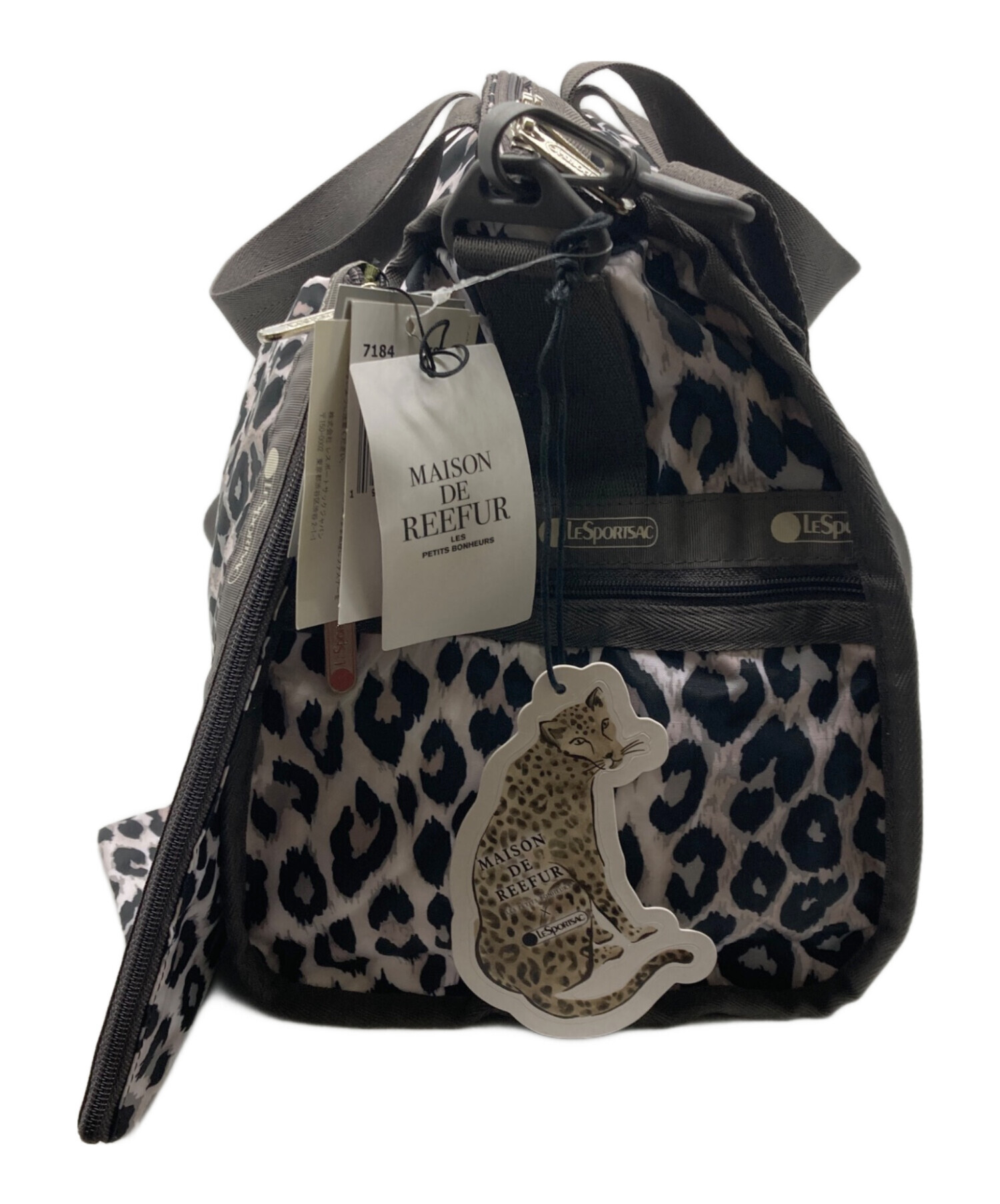 LeSportsac (レスポートサック) MAISON DE REEFUR (メゾン ド リーファー) レオパードナイロンバッグ　 EOX-79200-B グレー サイズ:- 未使用品