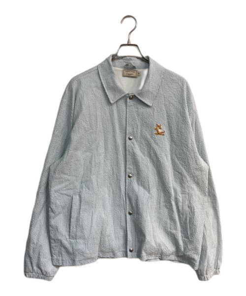 中古・古着通販】MAISON KITSUNE (メゾンキツネ) シアサッカーコーチジャケット GU02207WT2006 ブルー×ホワイト  サイズ:XL｜ブランド・古着通販 トレファク公式【TREFAC FASHION】スマホサイト