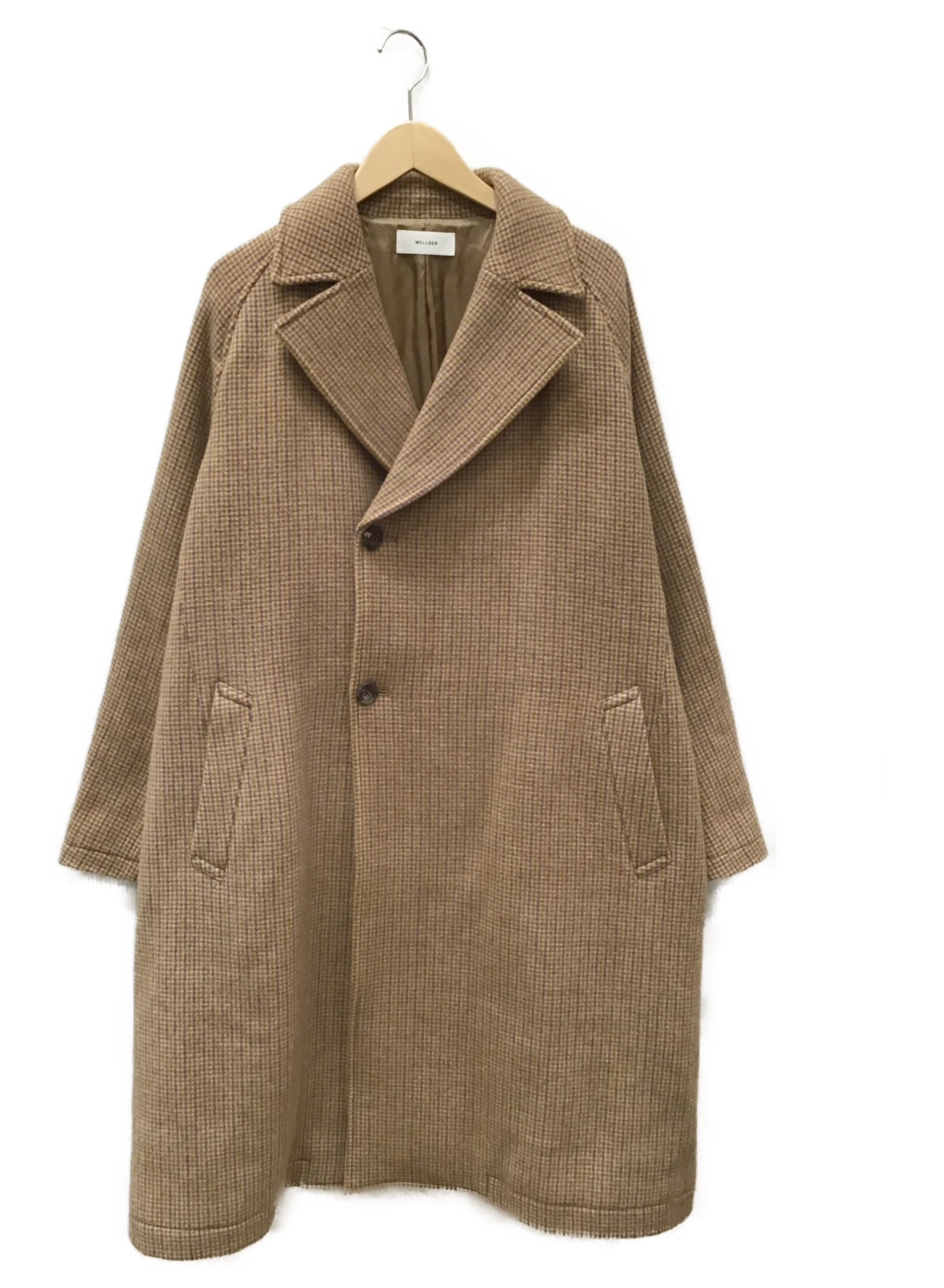 WELLDER (ウェルダー) Double Breasted Balmacaan Coat ベージュ サイズ:3