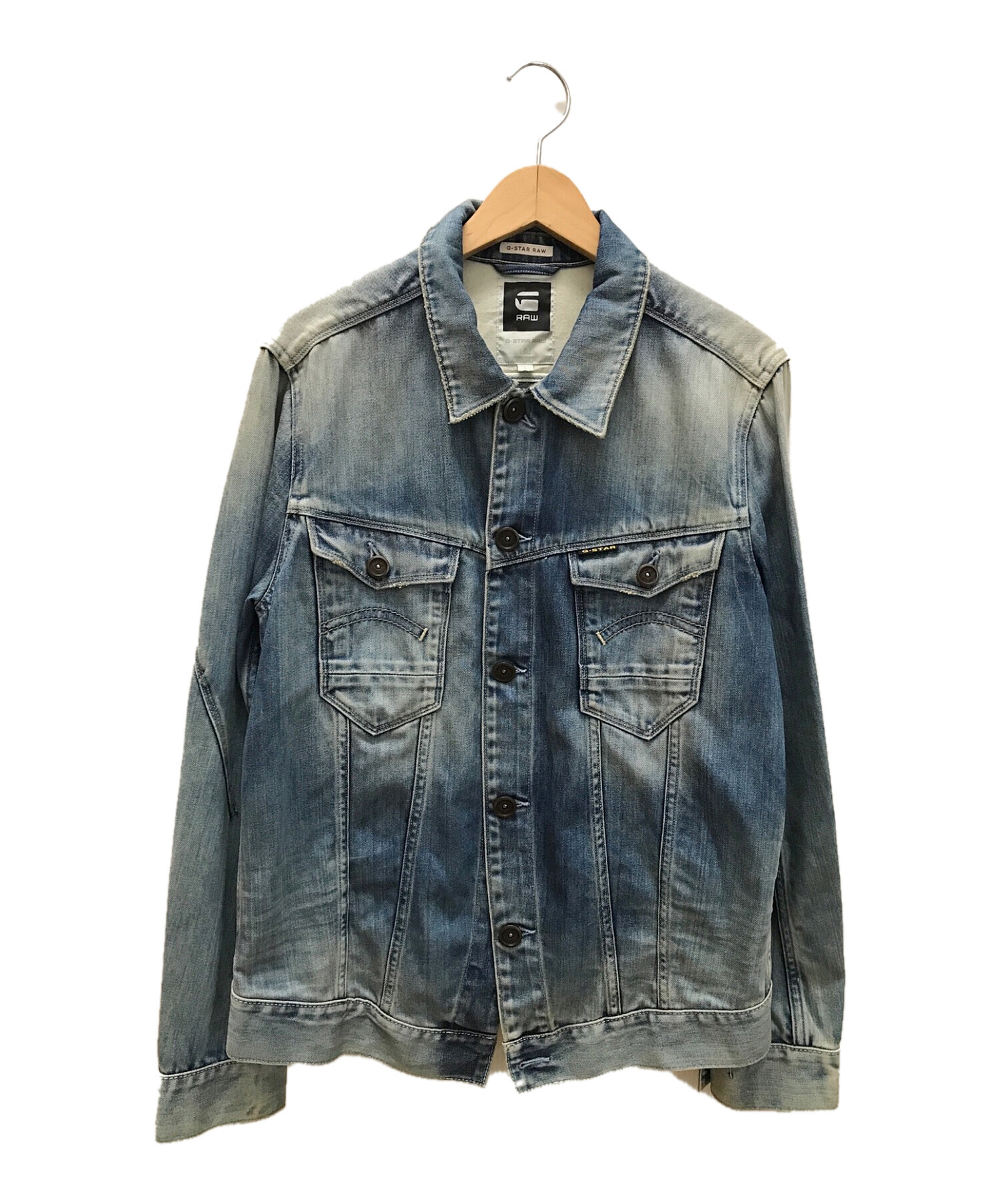 G-STAR RAW (ジースターロゥ) 3301デニムジャケット ブルー サイズ:L