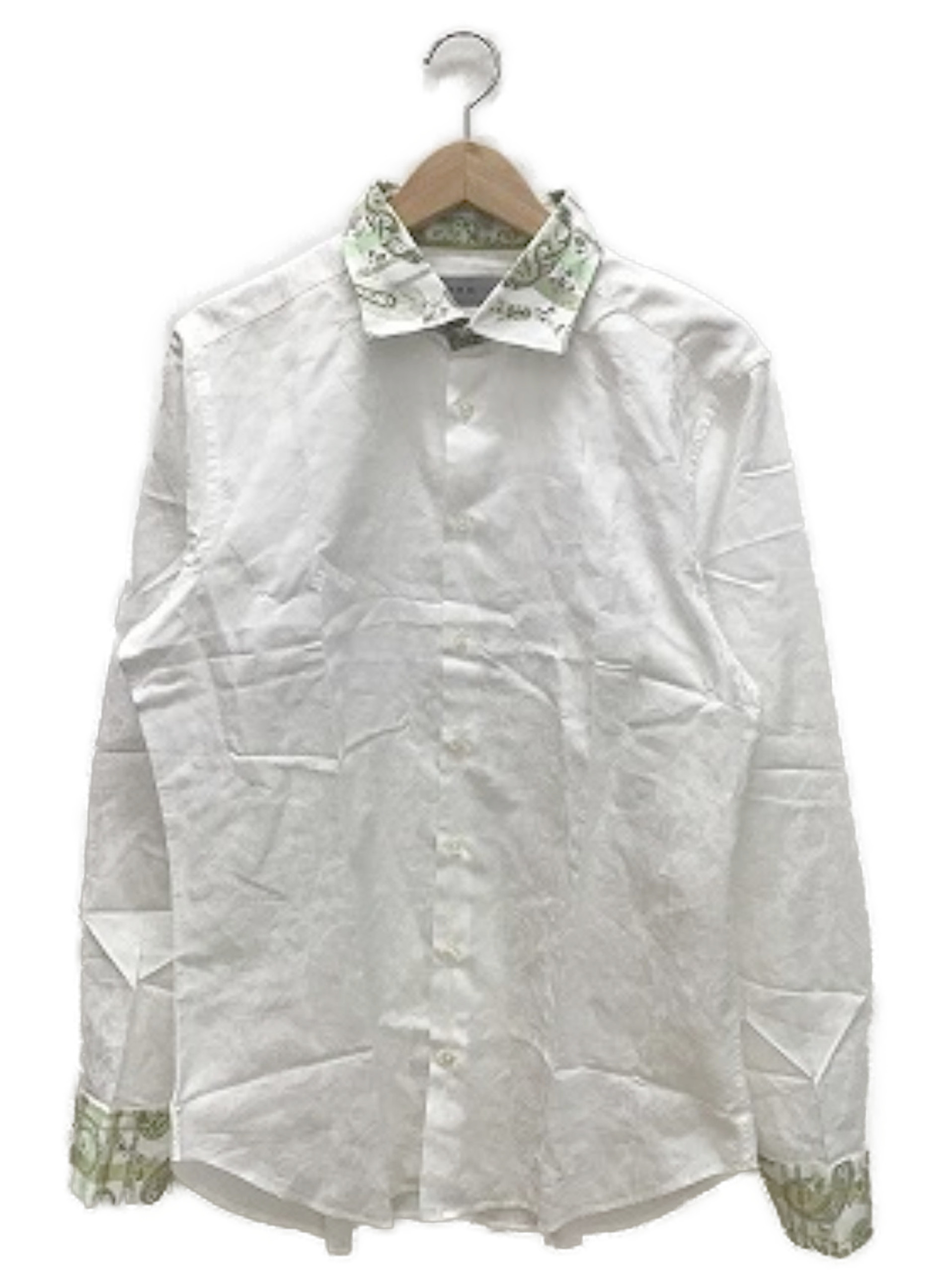 ETRO (エトロ) ペイズリー柄刺繍シャツ ホワイト サイズ:記載なし