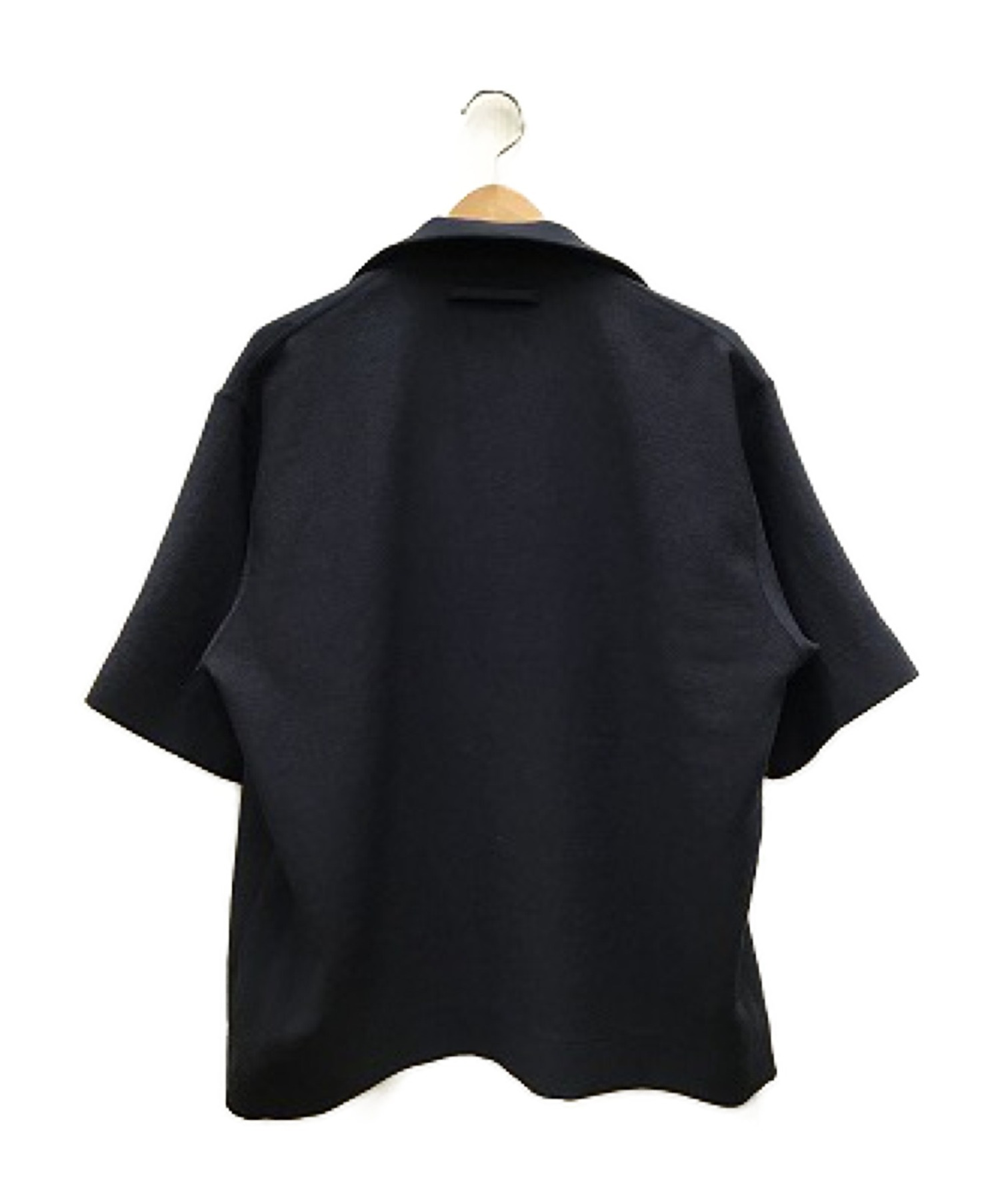 UNITED ARROWS & SONS by DAISUKE OBANA (ユナイテッドアローズ＆サンズ バイ ダイスケ オバナ) PE OPEN  SHIRT S/S ブラック サイズ:M