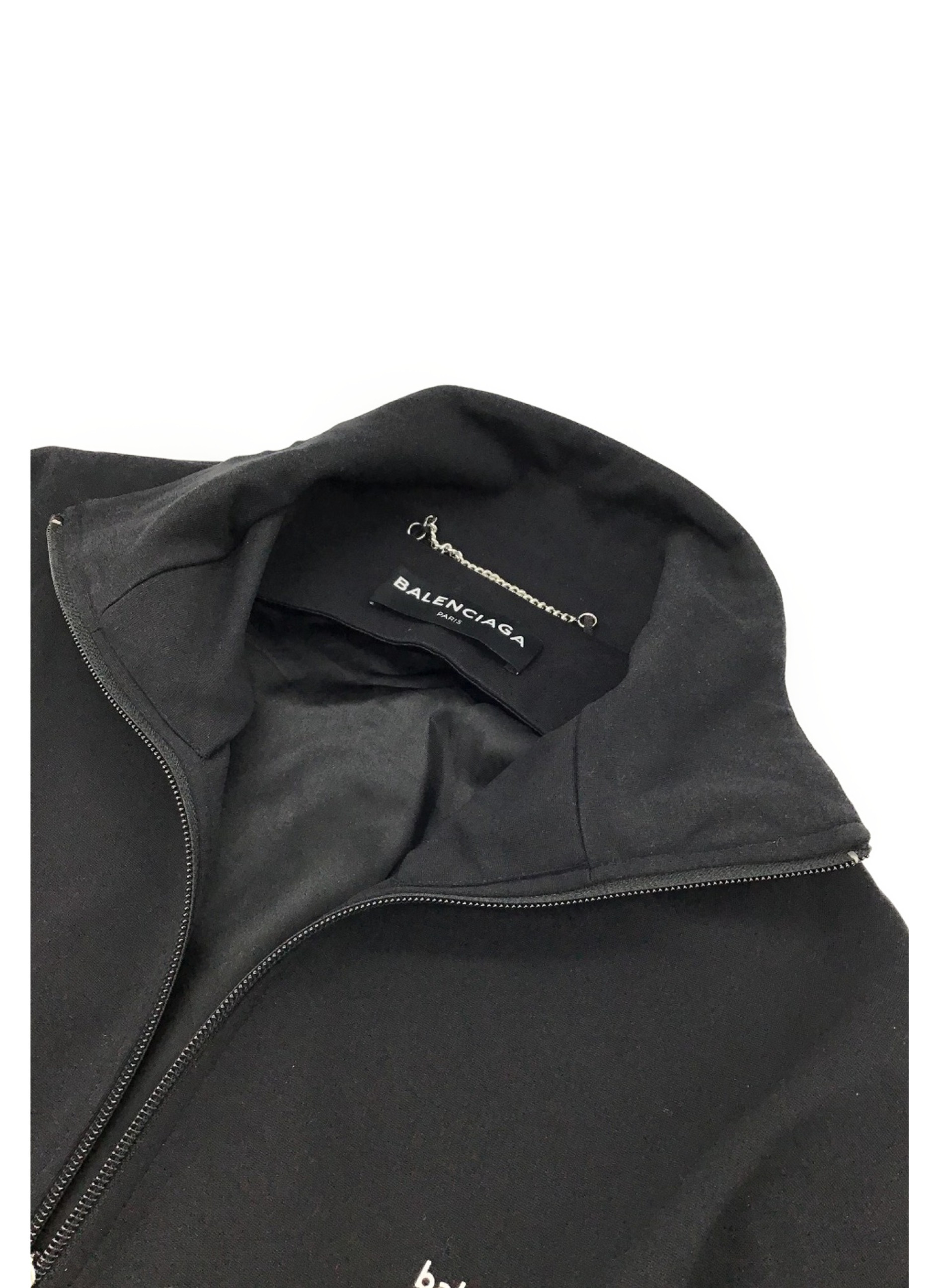 BALENCIAGA (バレンシアガ) アーキタイプスモールロゴトラックジャケット ブラック サイズ:48