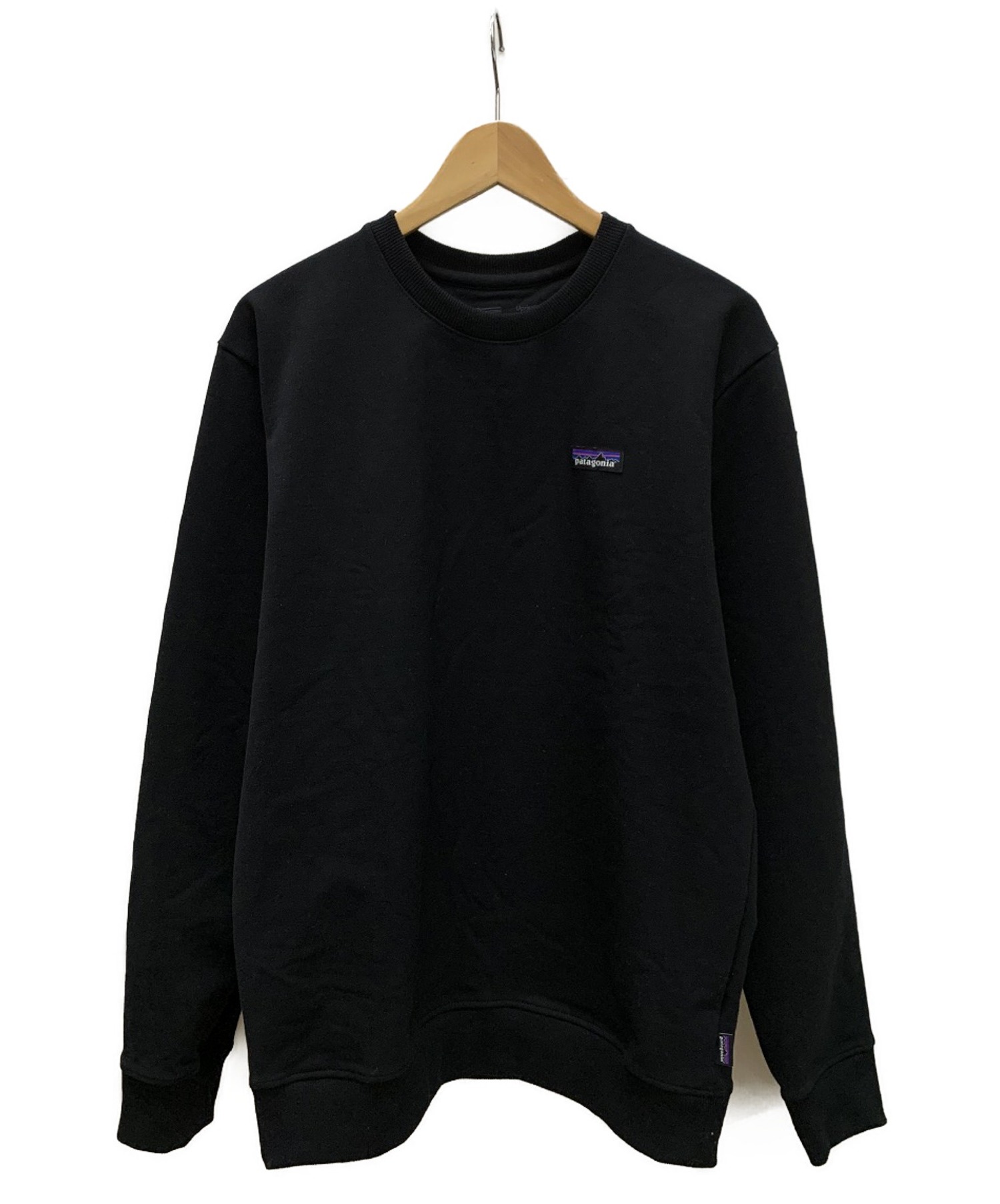 Patagonia (パタゴニア) クルーネックロゴスウェット ブラック サイズ:SIZE M 20AW 39543 P-6 LABEL  UPRISAL CREW SWEATSHIRT