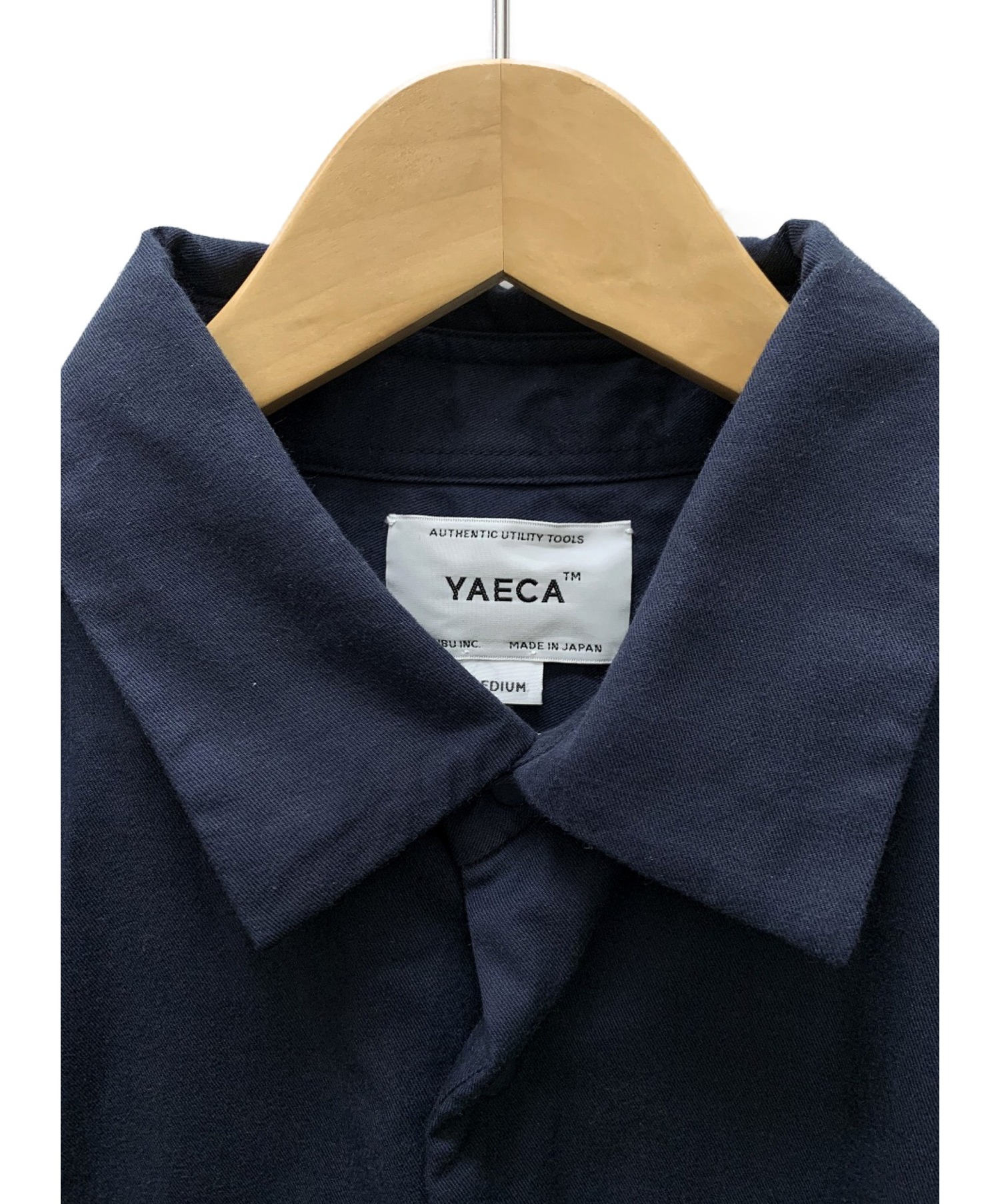 YAECA (ヤエカ) 中綿コーチシャツジャケット ネイビー サイズ:SIZE M