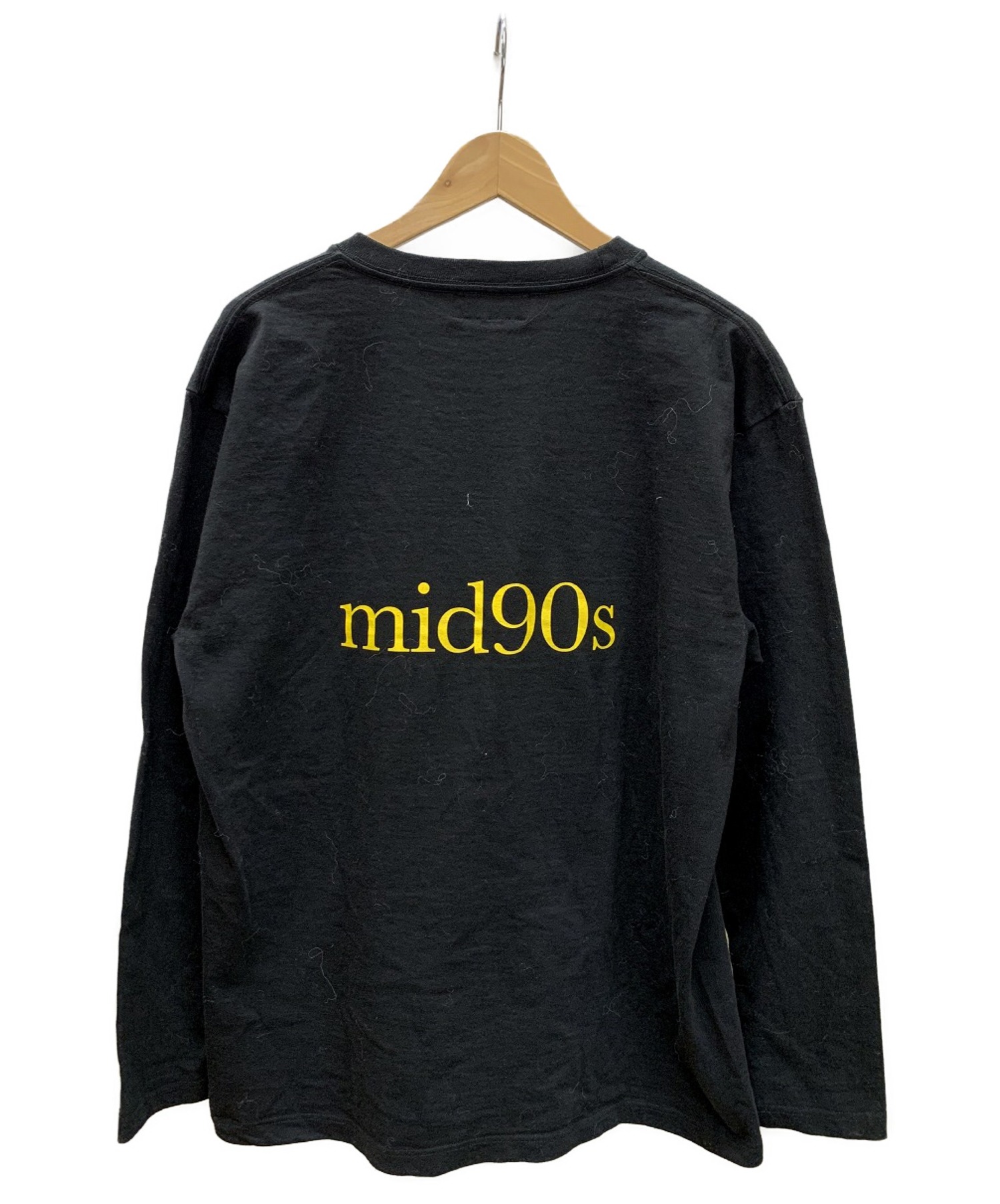 WIND AND SEA×mid90s (ウィンダンシー×ミッド90s) コラボプリントカットソー ブラック×イエロー サイズ:SIZE XL