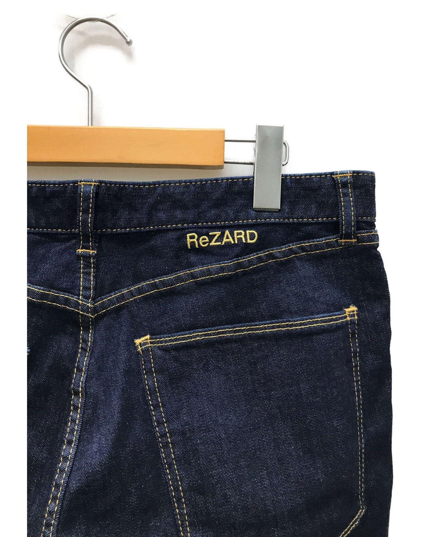 ReZARD (リザード) ストレッチデニムパンツ インディゴ サイズ:SIZE L 未使用品 LOGO STRETCH FIT PANTS